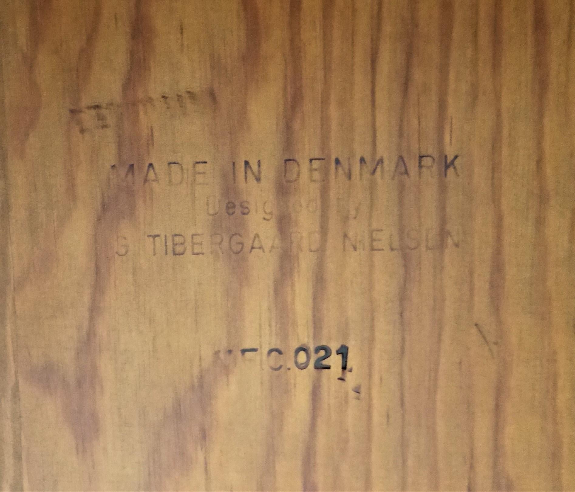 Rarely Seen 1950s Gunnar Tibergaard Nielsen Mid Century Danish Modern Teak Desk 8
