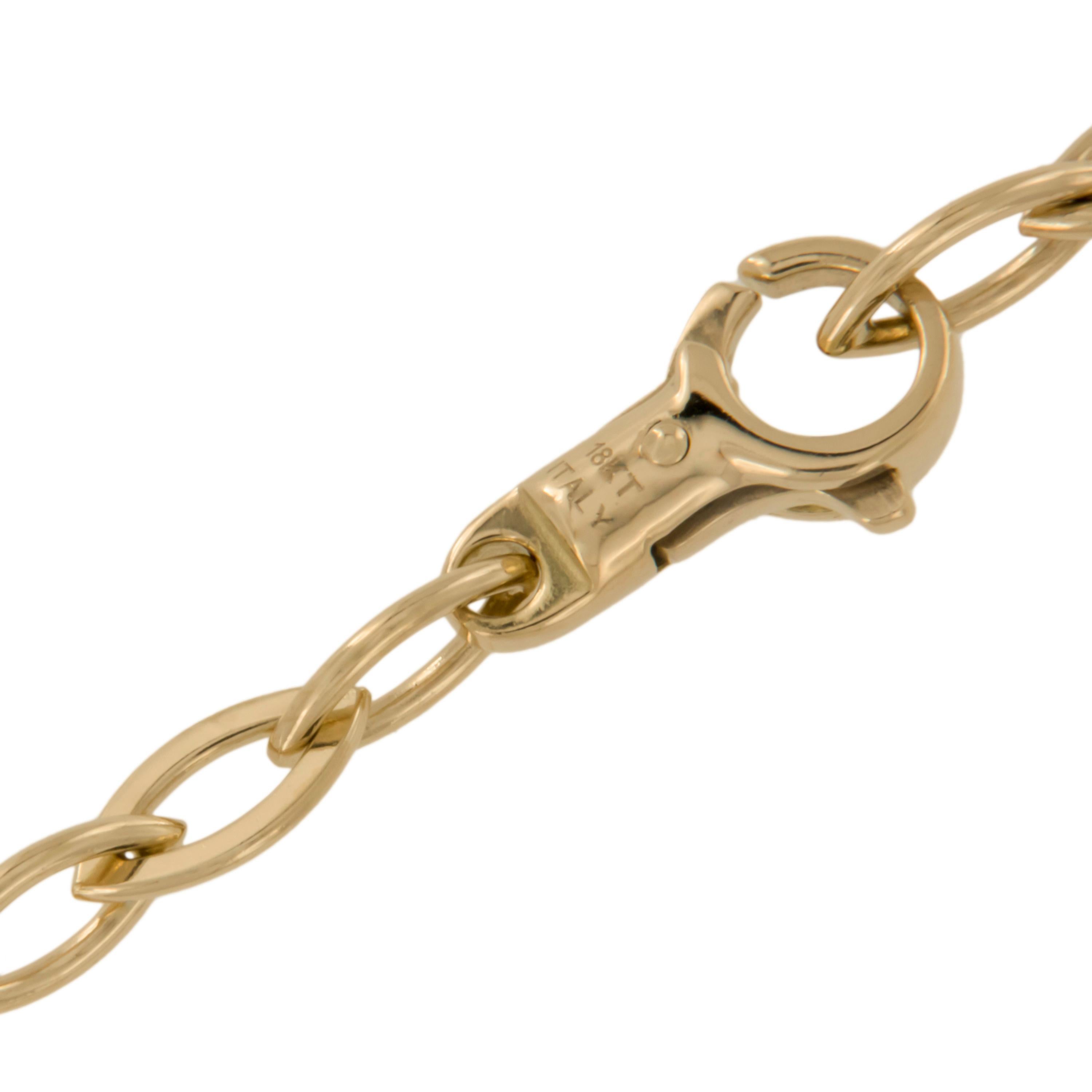 18 karat italian gold chain