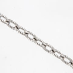 Rarely seen, Handmade Platinum Chain Necklace