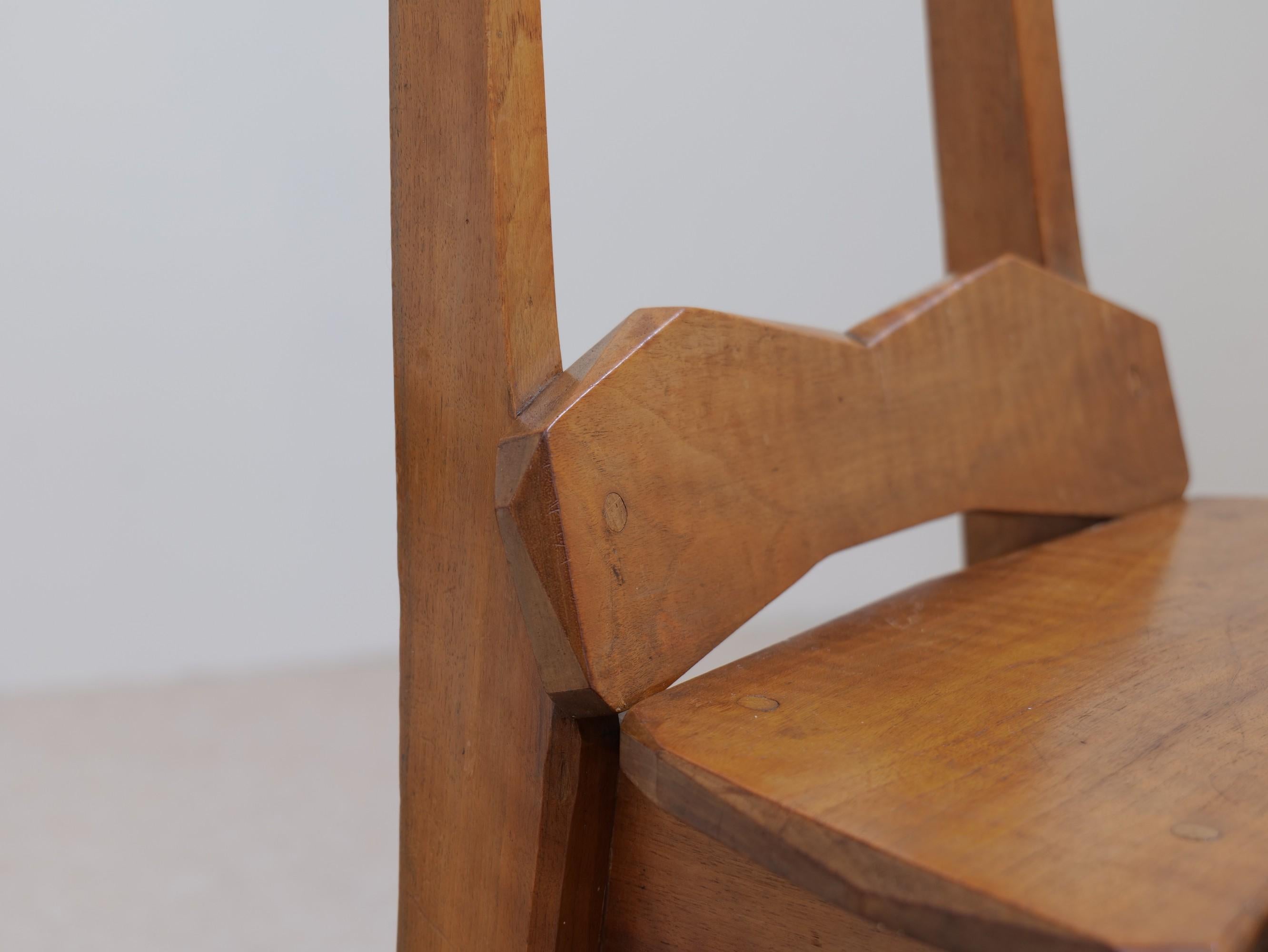 Seltene anthroposophische Stühle und Hocker von Paul Bay im Angebot 2