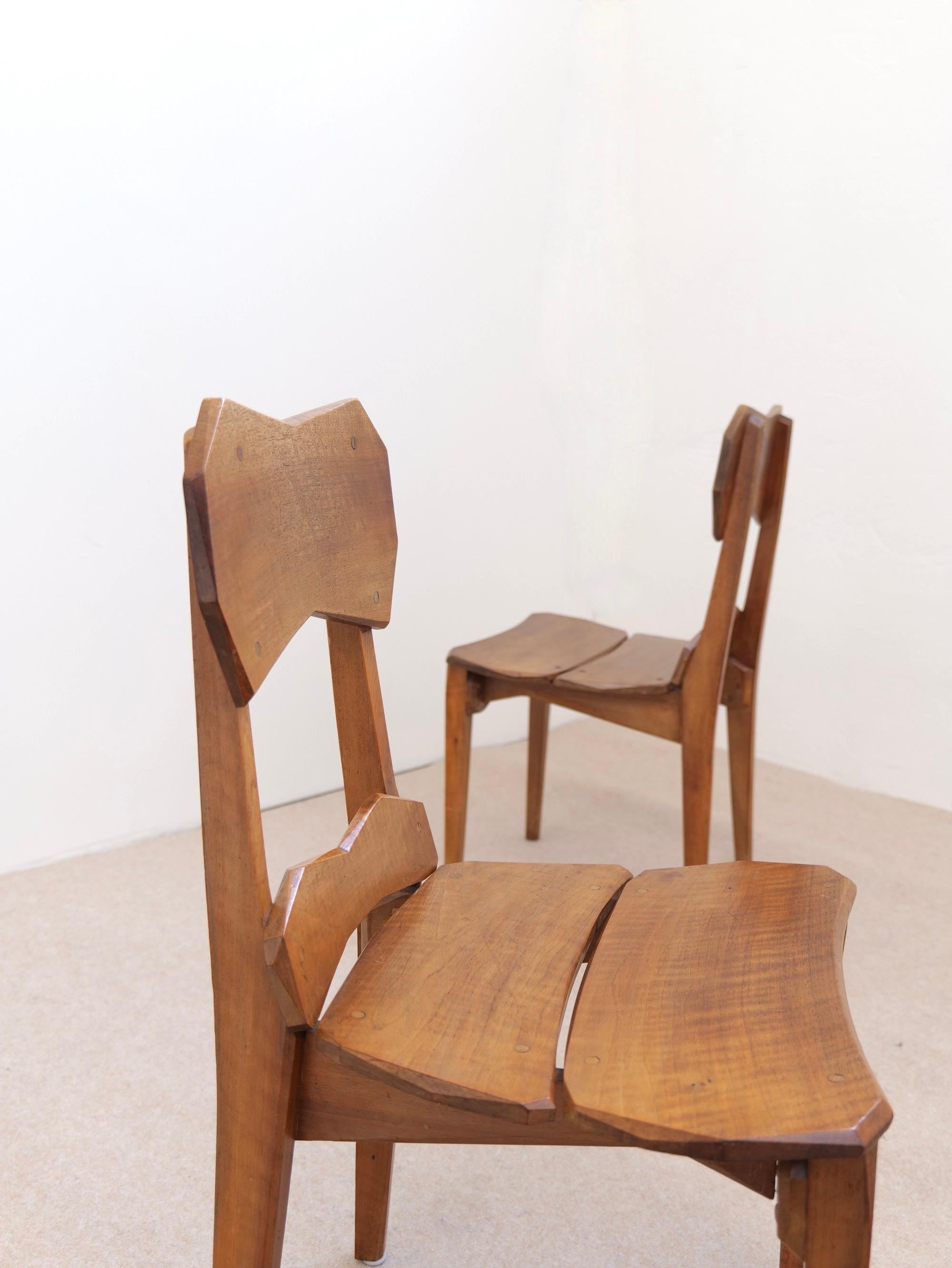Seltene anthroposophische Stühle und Hocker von Paul Bay im Angebot 5