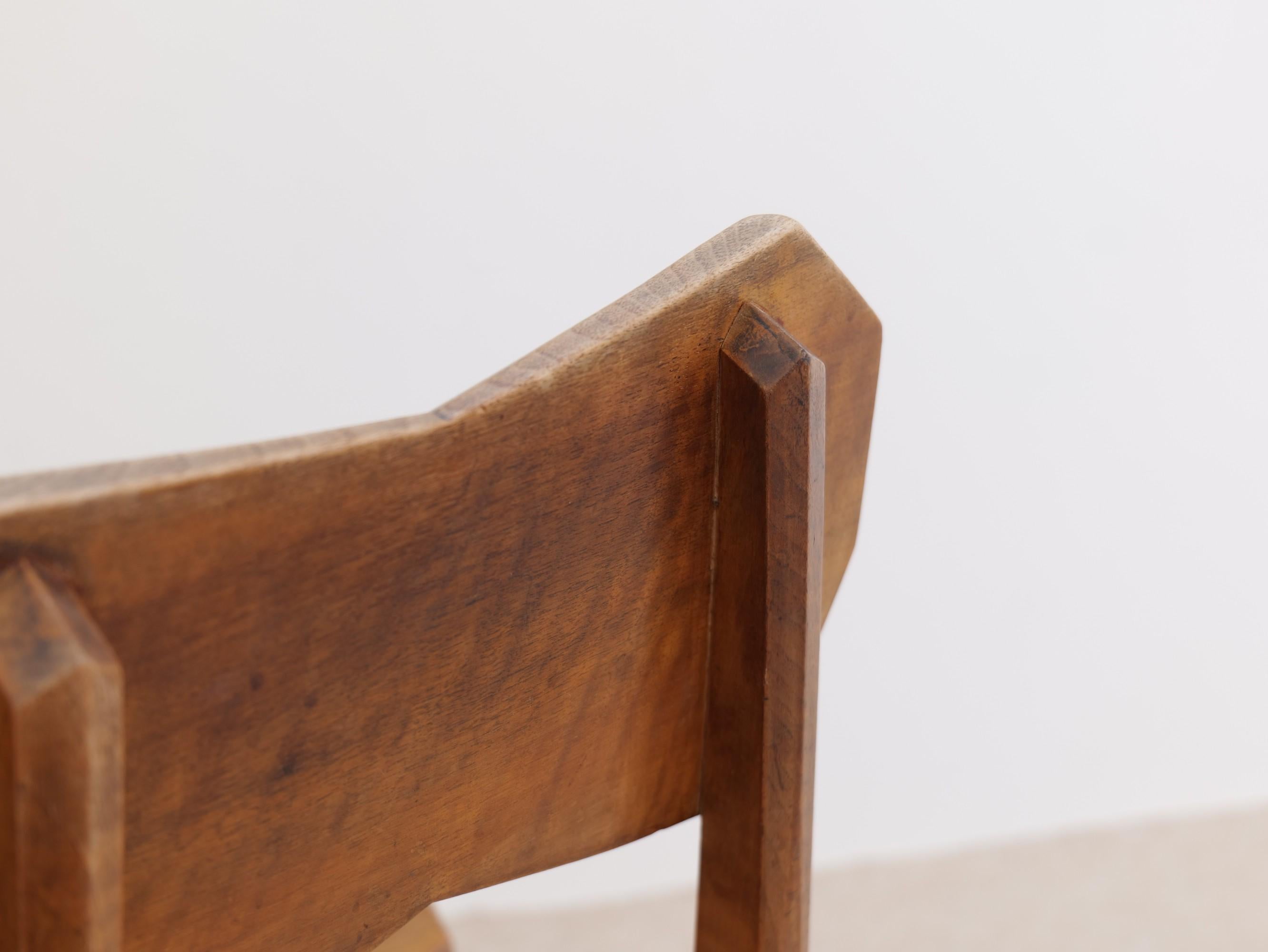 Seltene anthroposophische Stühle und Hocker von Paul Bay im Angebot 8