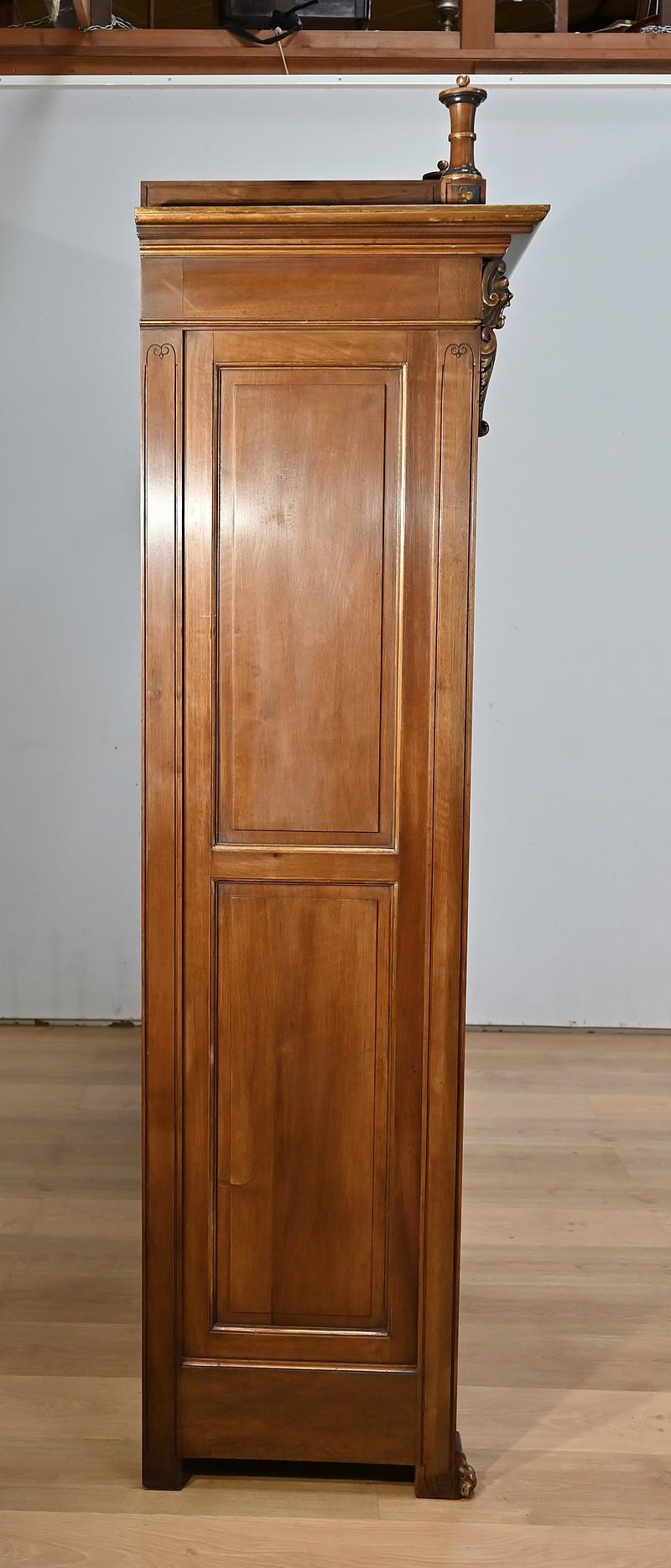 Seltenes italienisches Arbeitszimmer und Schreibtisch aus Nussbaum im Renaissance-Stil - 1900 (Walnuss) im Angebot
