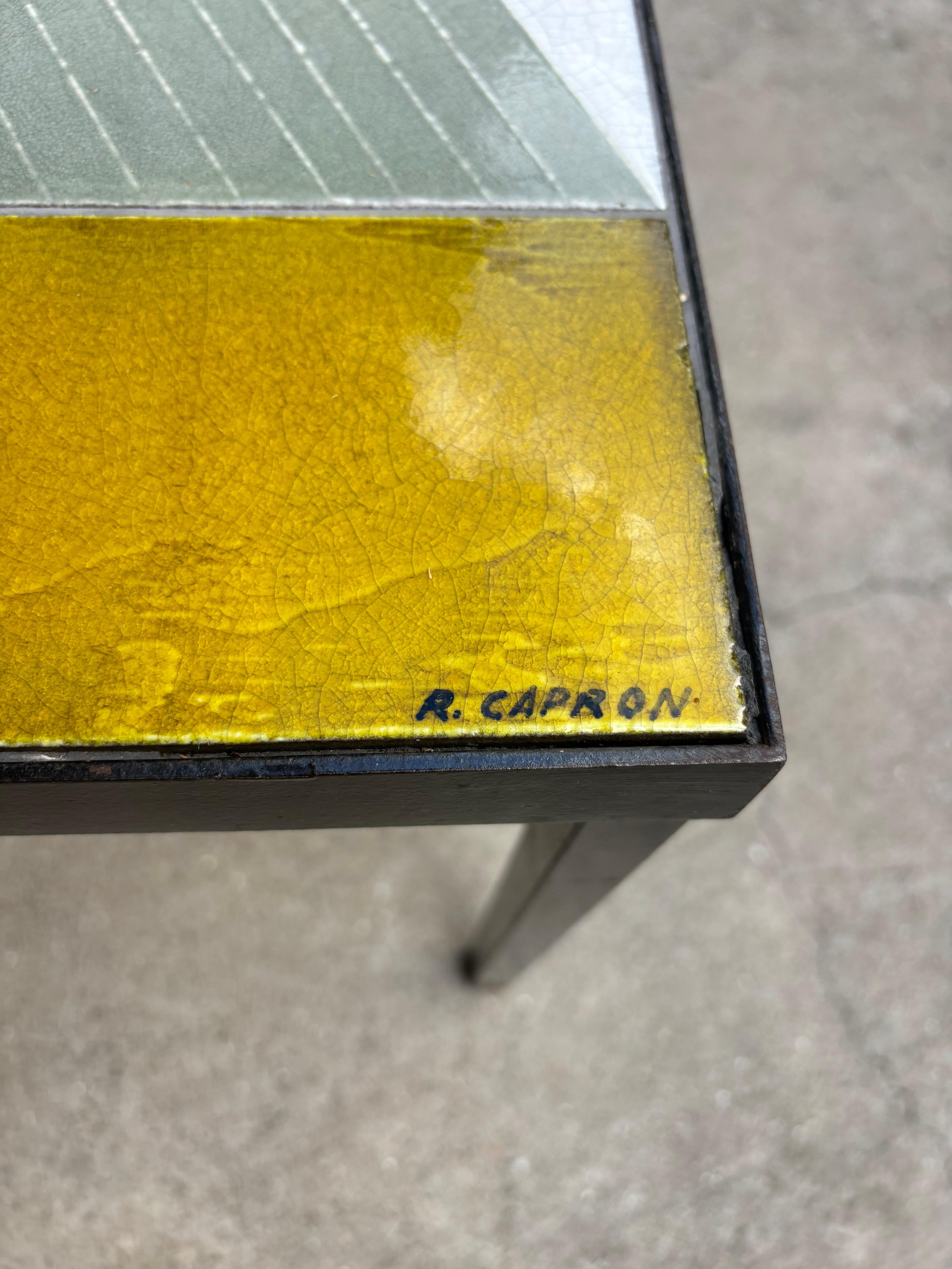 Rarest coffee table by Roger Capron en venta 4