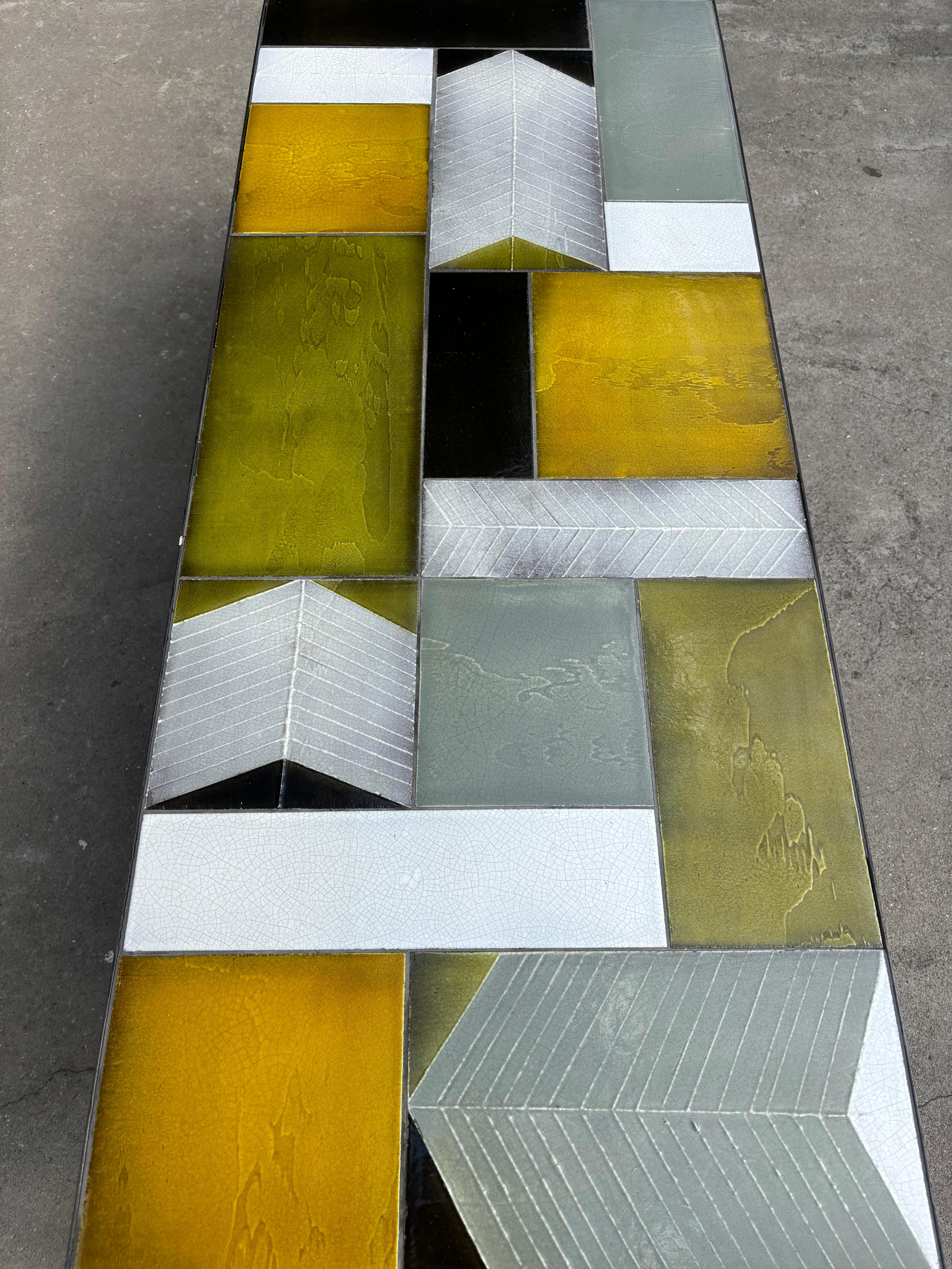 Rarest coffee table by Roger Capron en venta 10