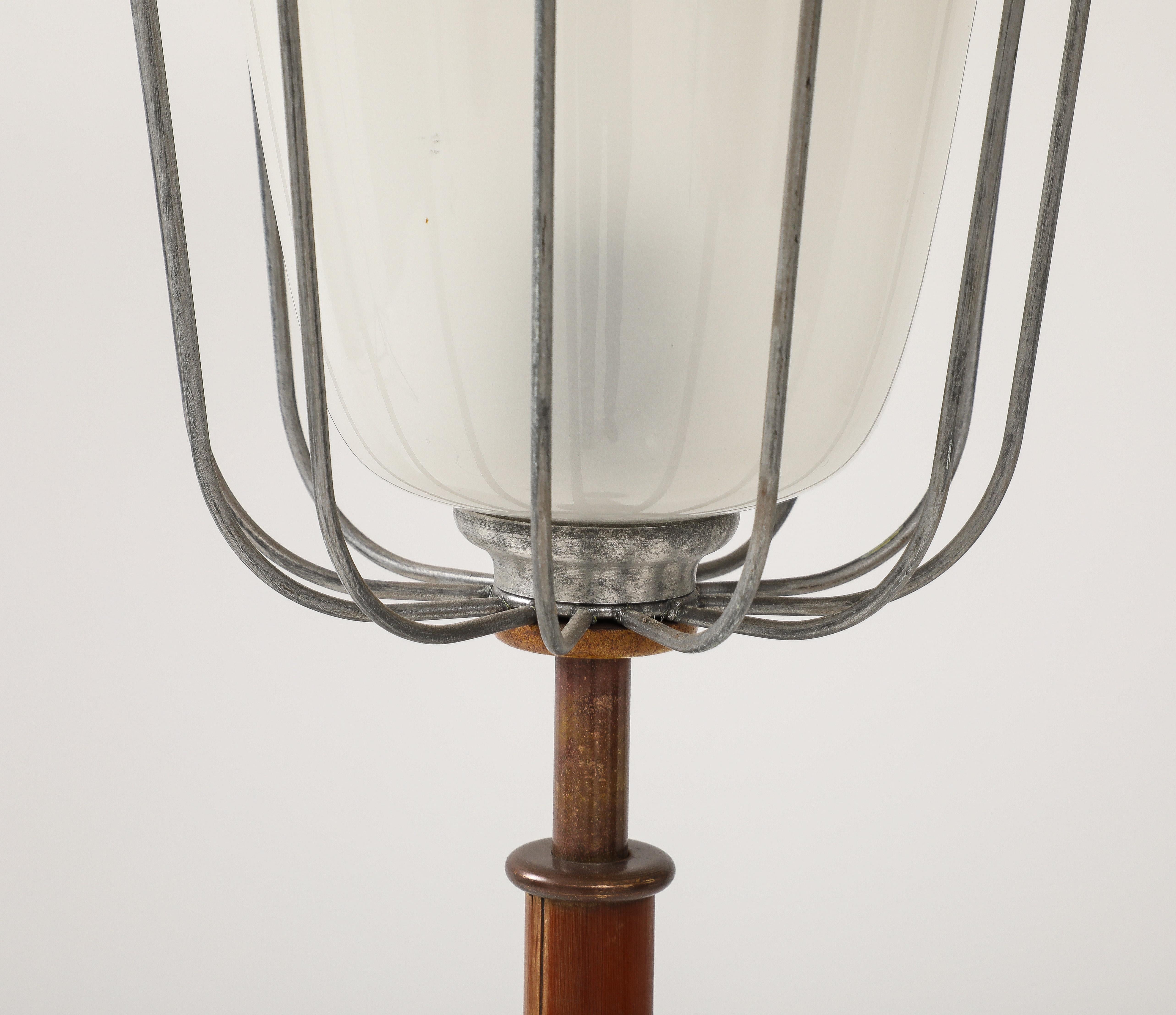 Seltenste Kalmar Bambus Stehlampe n°2081 - Österreich 1960er Jahre im Angebot 13