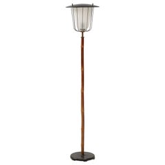 Rara lampada da terra in bambù Kalmar n°2081 - Austria anni '60