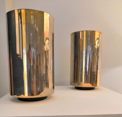 Rarest Pair of Minimalist "Corfou" Lamps by Roger Nathan, France, 1970s