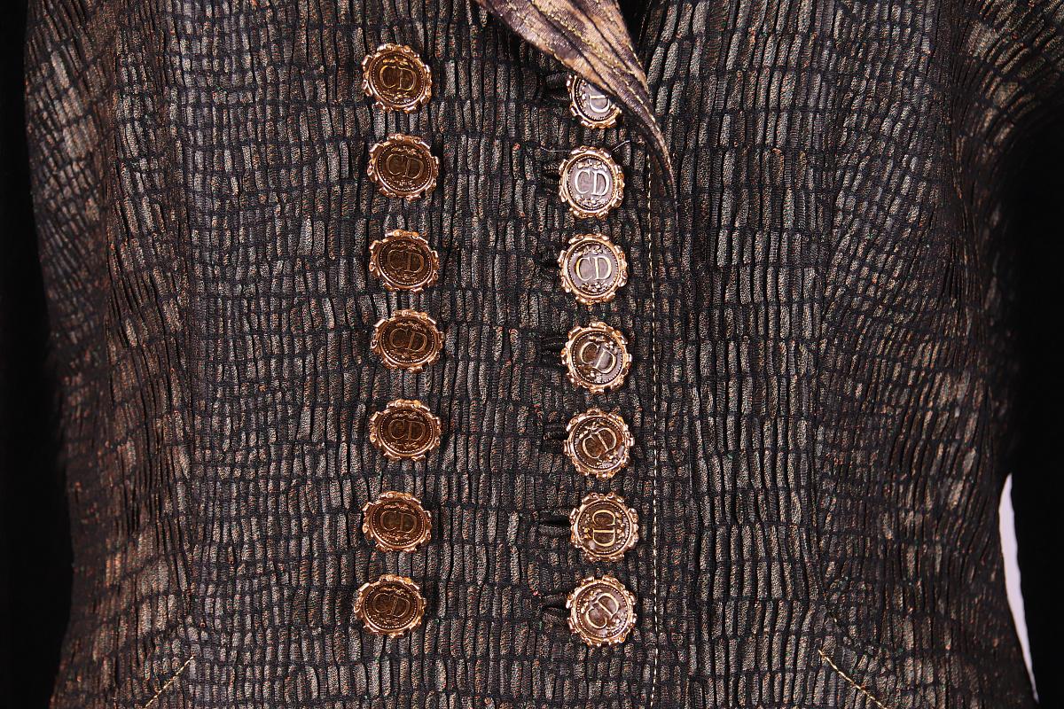 Rariest! Christian Dior FW 1995 suit with skirt runway In Excellent Condition For Sale In Алматинский Почтамт, KZ