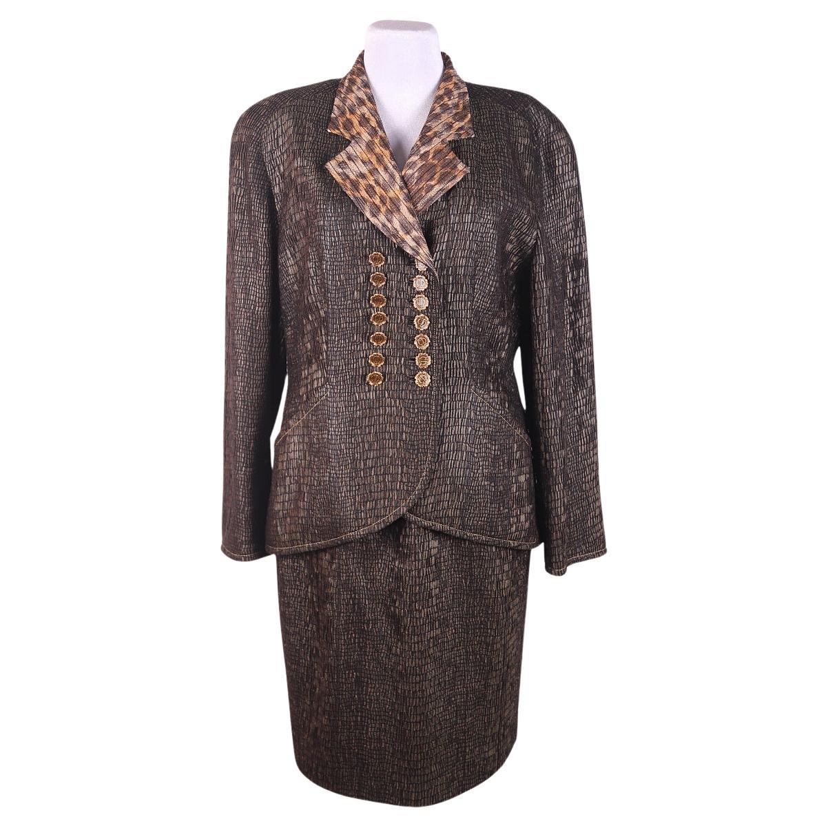 Rariest! Christian Dior FW 1995 suit with skirt runway For Sale