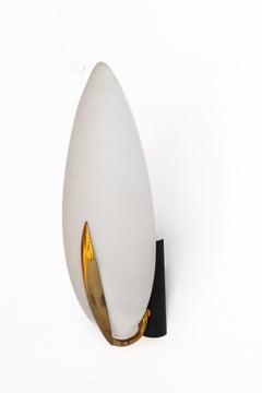 Sehr seltenes Paar Wandleuchten, Max Ingrand zugeschrieben, 1950er Jahre