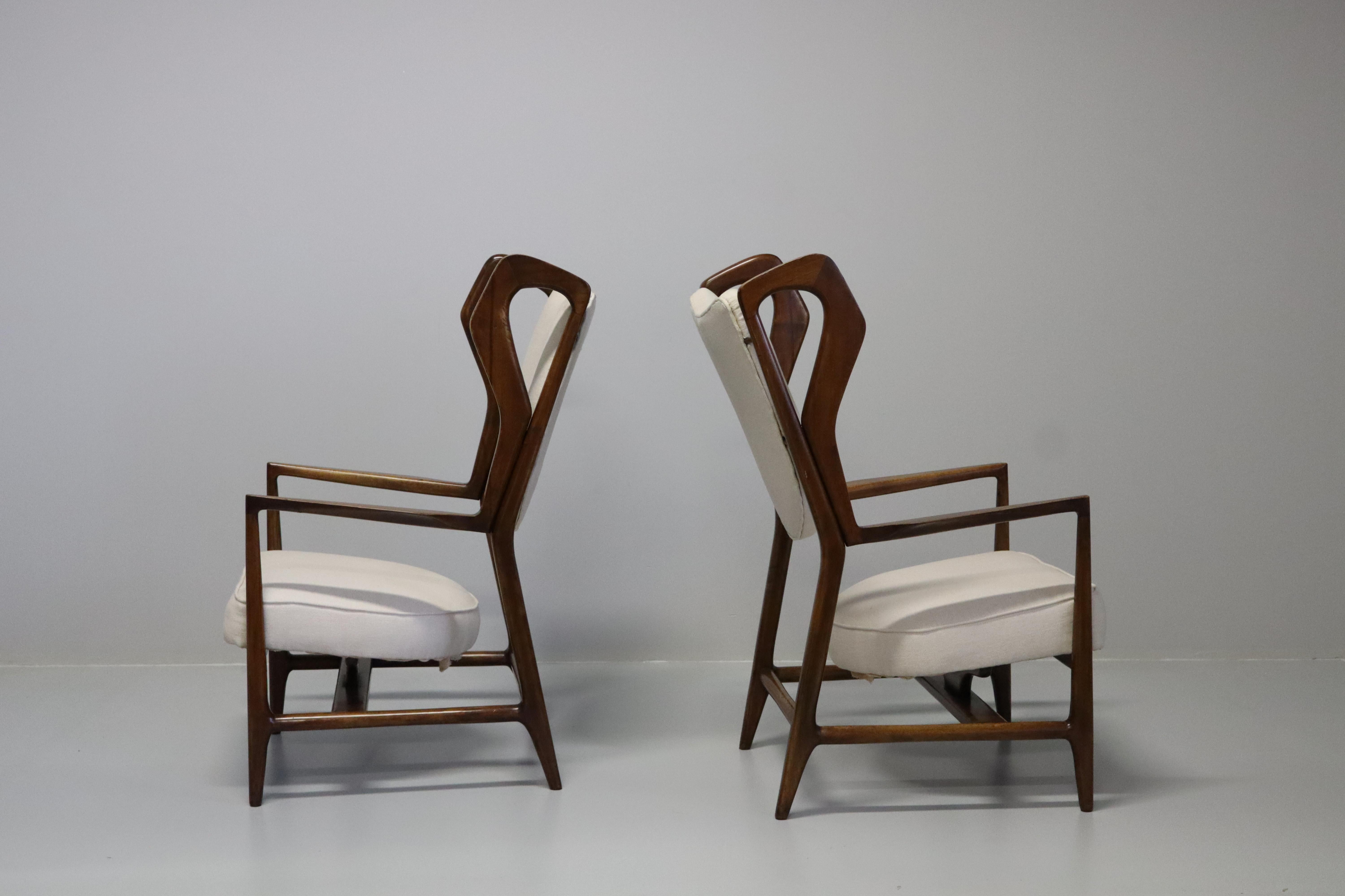 Très rare paire de fauteuils 'Triennale' de Gio Ponti pour I.S.A. Bergamo  en vente 3