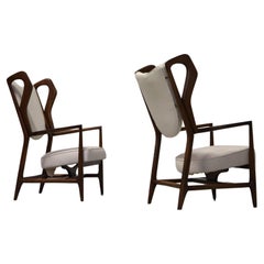 Rarísima pareja de sillones "Triennale" de Gio Ponti para I.S.A. Bergamo 