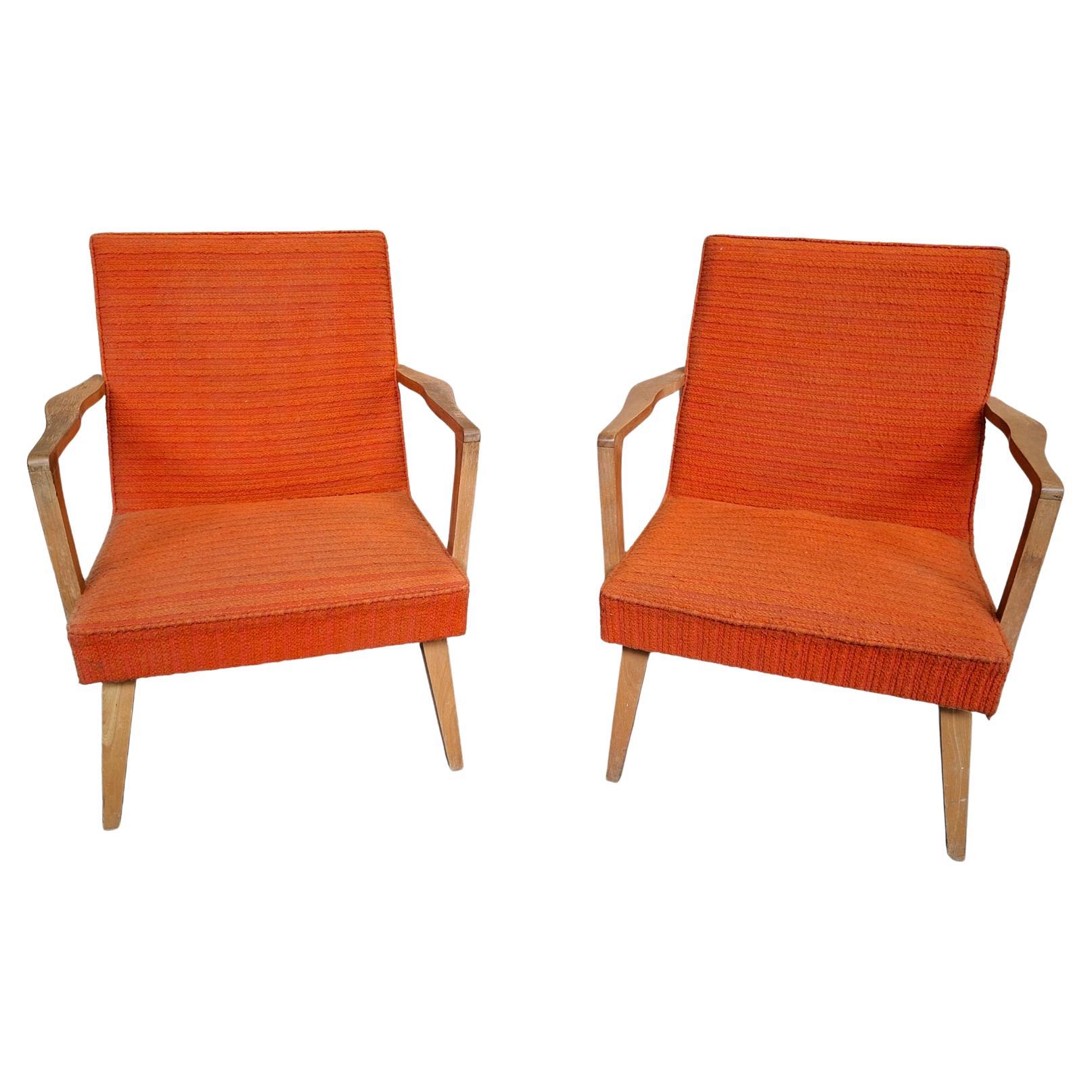 Rarissima Coppia di Poltrone Vintage Anni '50