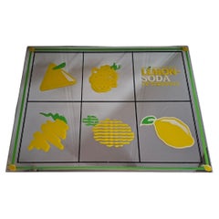 Very Rare Pair of Vintage Mirrors LEMON SODA - Pop Art Original 1970s