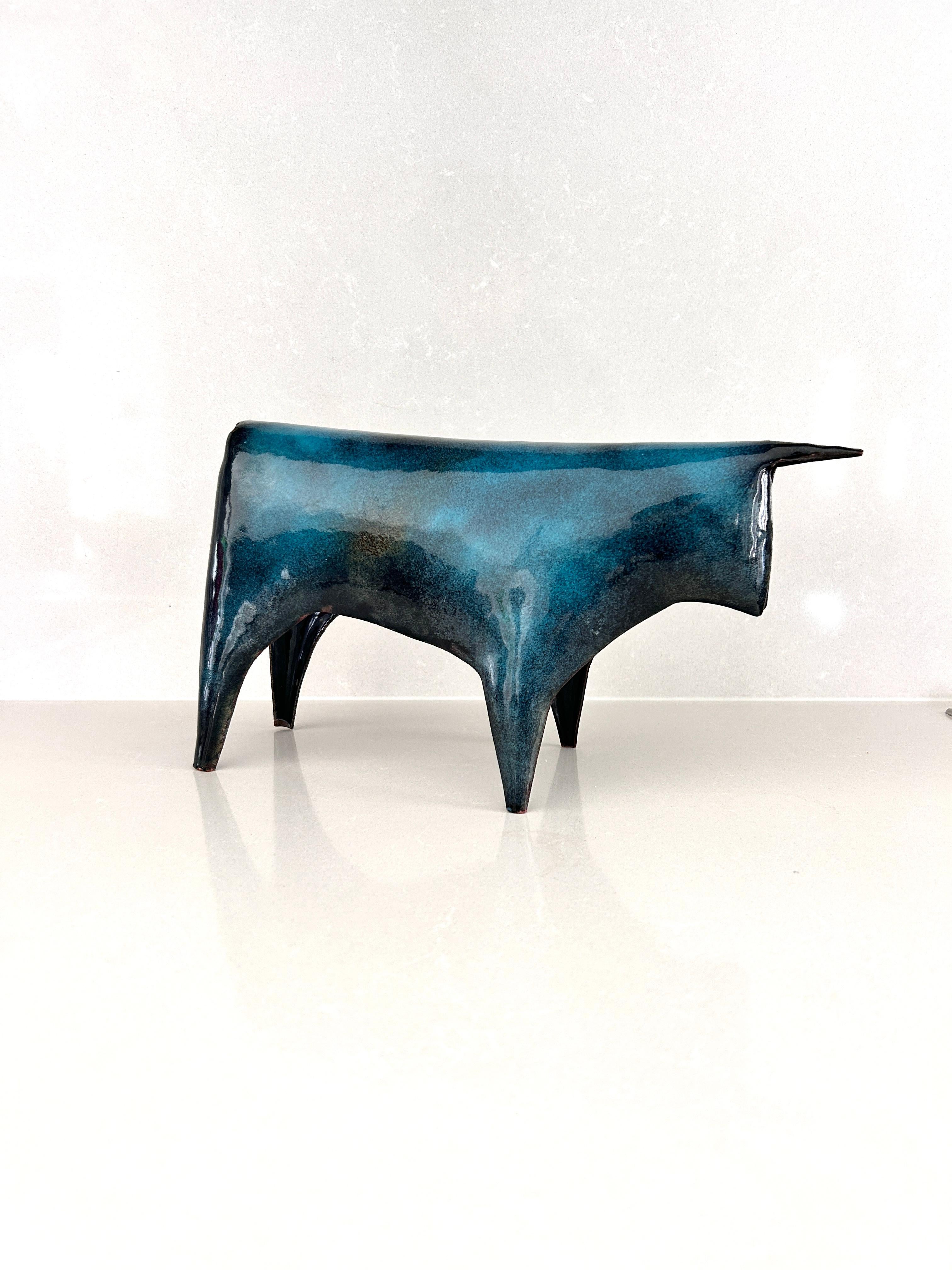 Italian Very rare Taurus-shaped sculpture by Gio Ponti for De Poli, 1950s For Sale