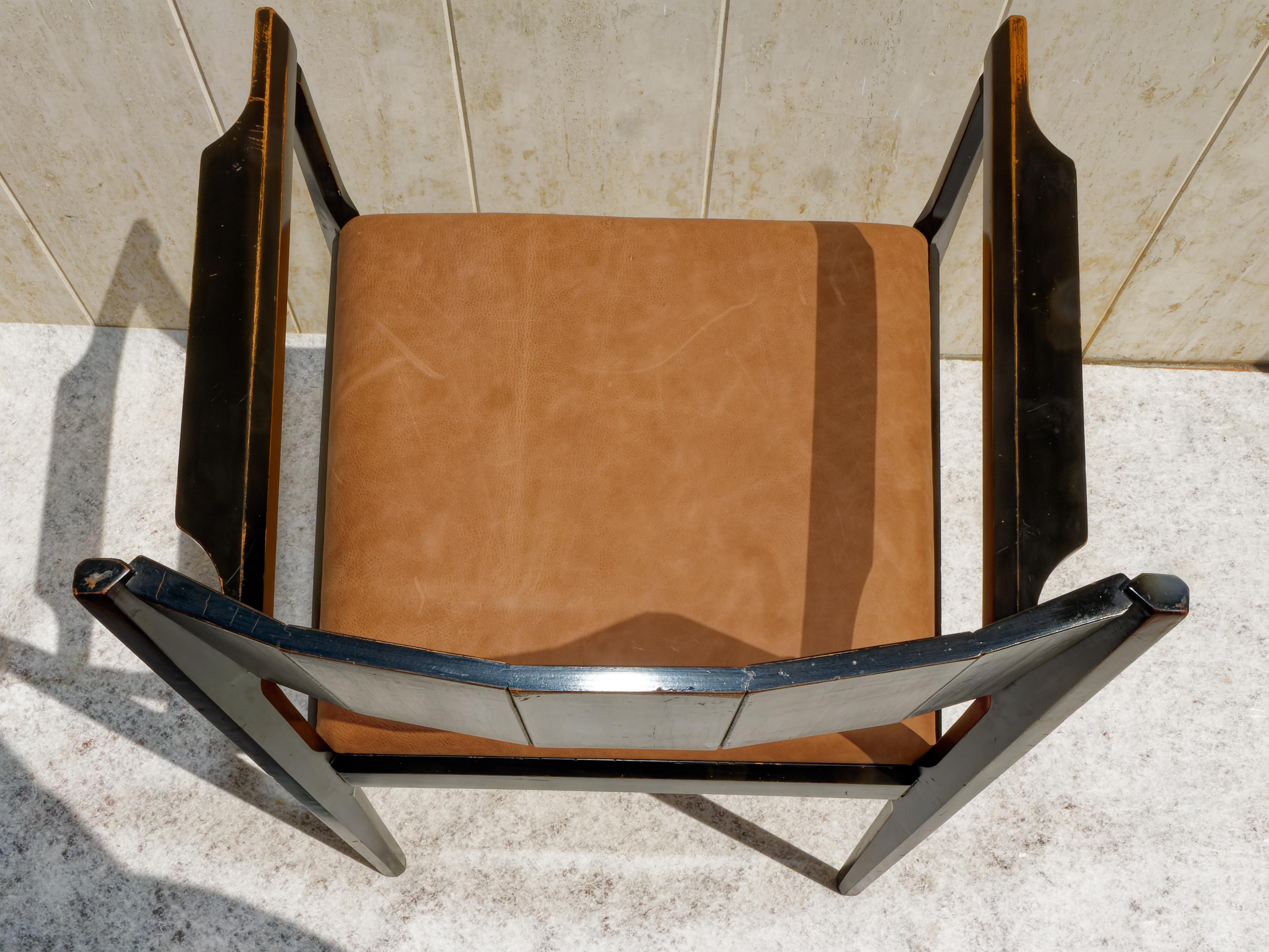 Very Rare Vittorio Dassi Chair, 1960s In Good Condition For Sale In Bastia Umbra, IT