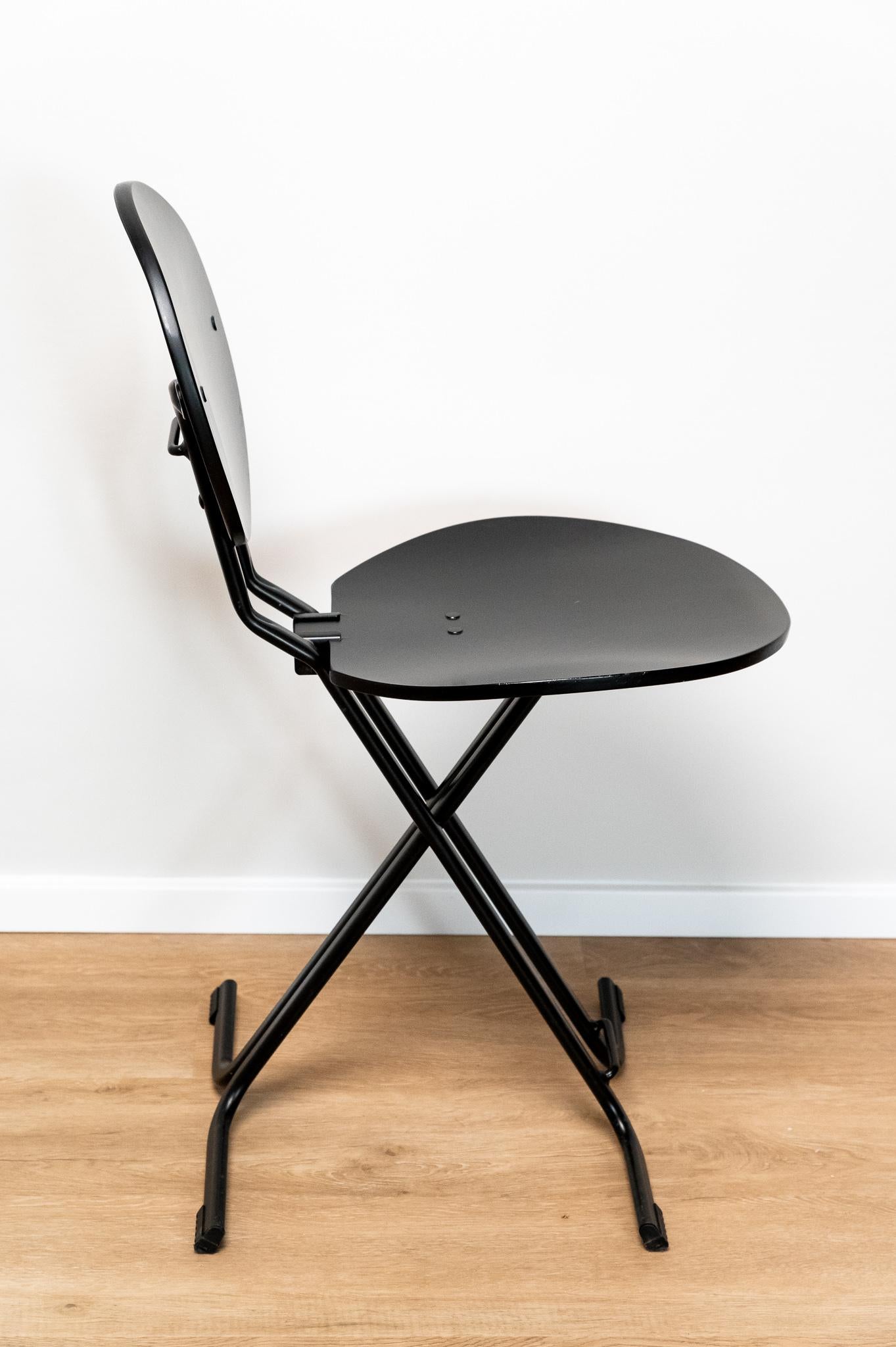 Mid-Century Modern RARE Set of Folding Chairs by Gastone Rinaldi for Thema, 1960s For Sale