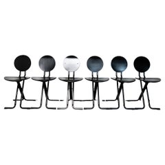 RARE Set of Folding Chairs by Gastone Rinaldi for Thema, 1960s