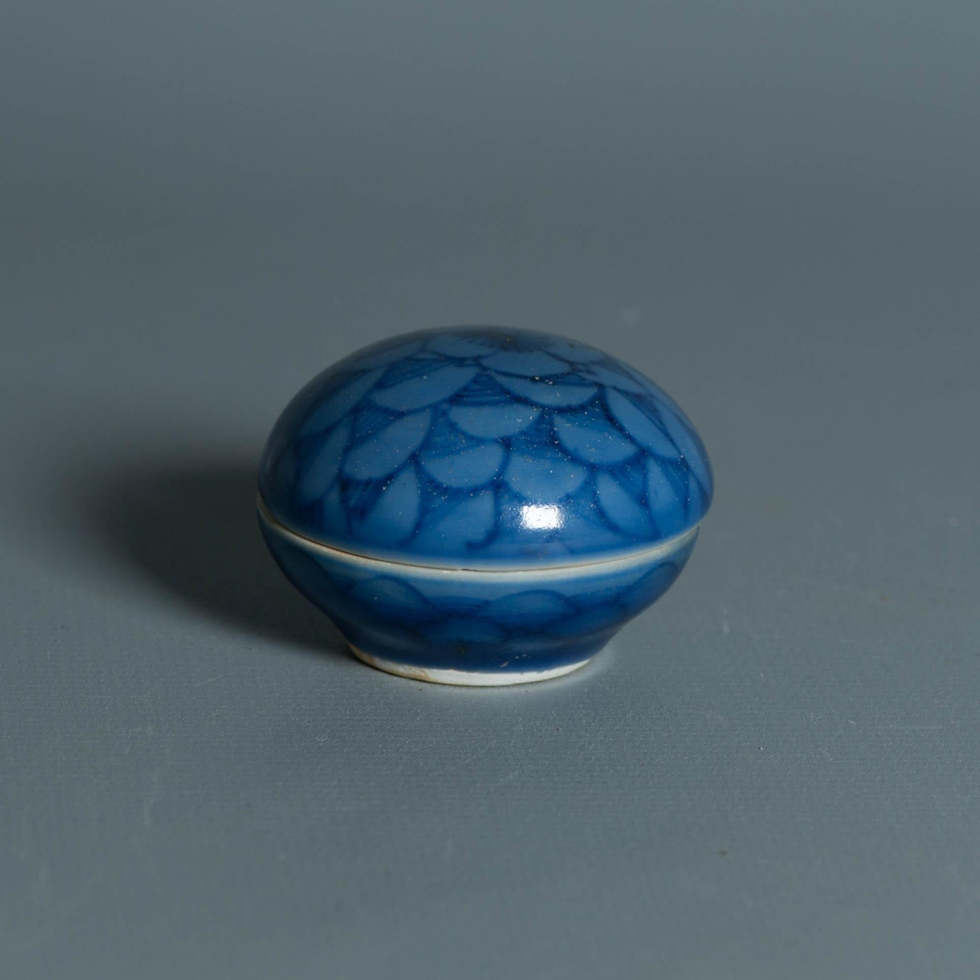 Rarität 17C kleine chinesische Porzellan 'Hatcher Cargo' blau und weiß Box Christies im Angebot 5