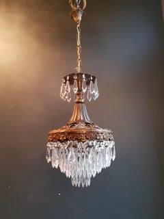 Rarity Fine Chandelier Crystal Lustre Ceiling Lamp Hall Antique Art Nouveau WoW