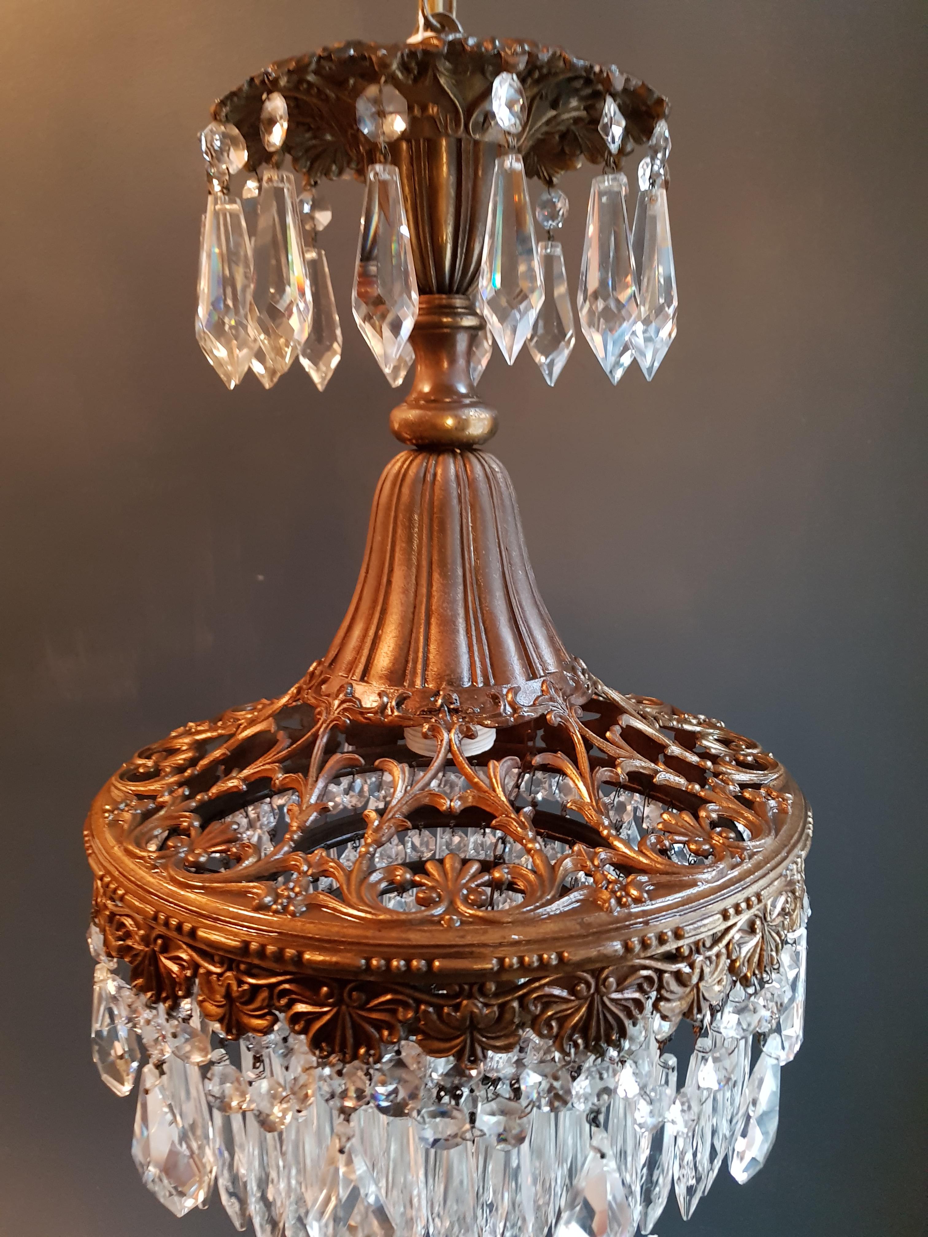 Rarity Fine Chandelier Crystal Lustre Ceiling Lamp Hall Antique Art Nouveau WoW (Empire)