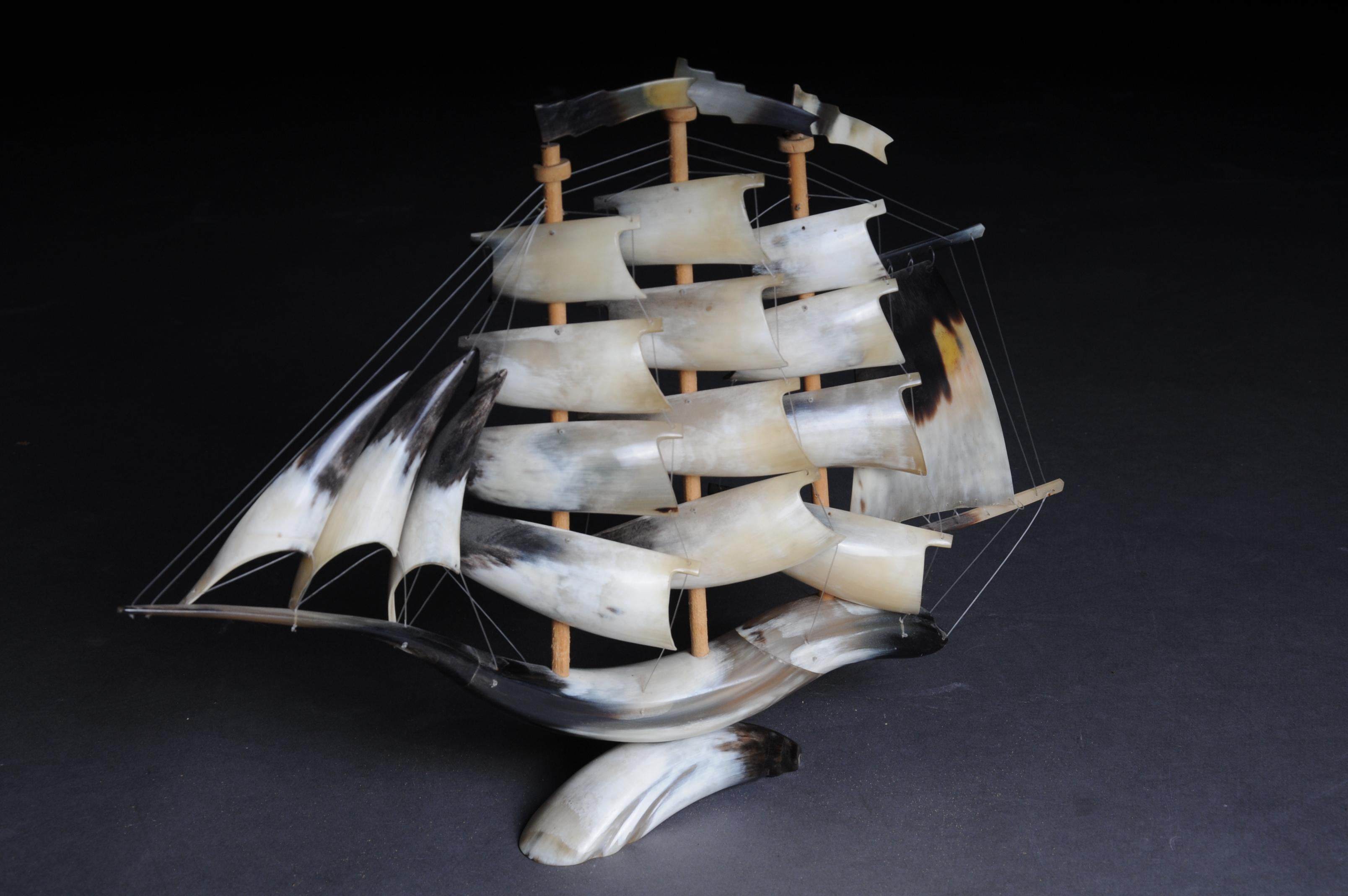 Rarity Model Sailing Ship Horn, 1950 For Sale 6