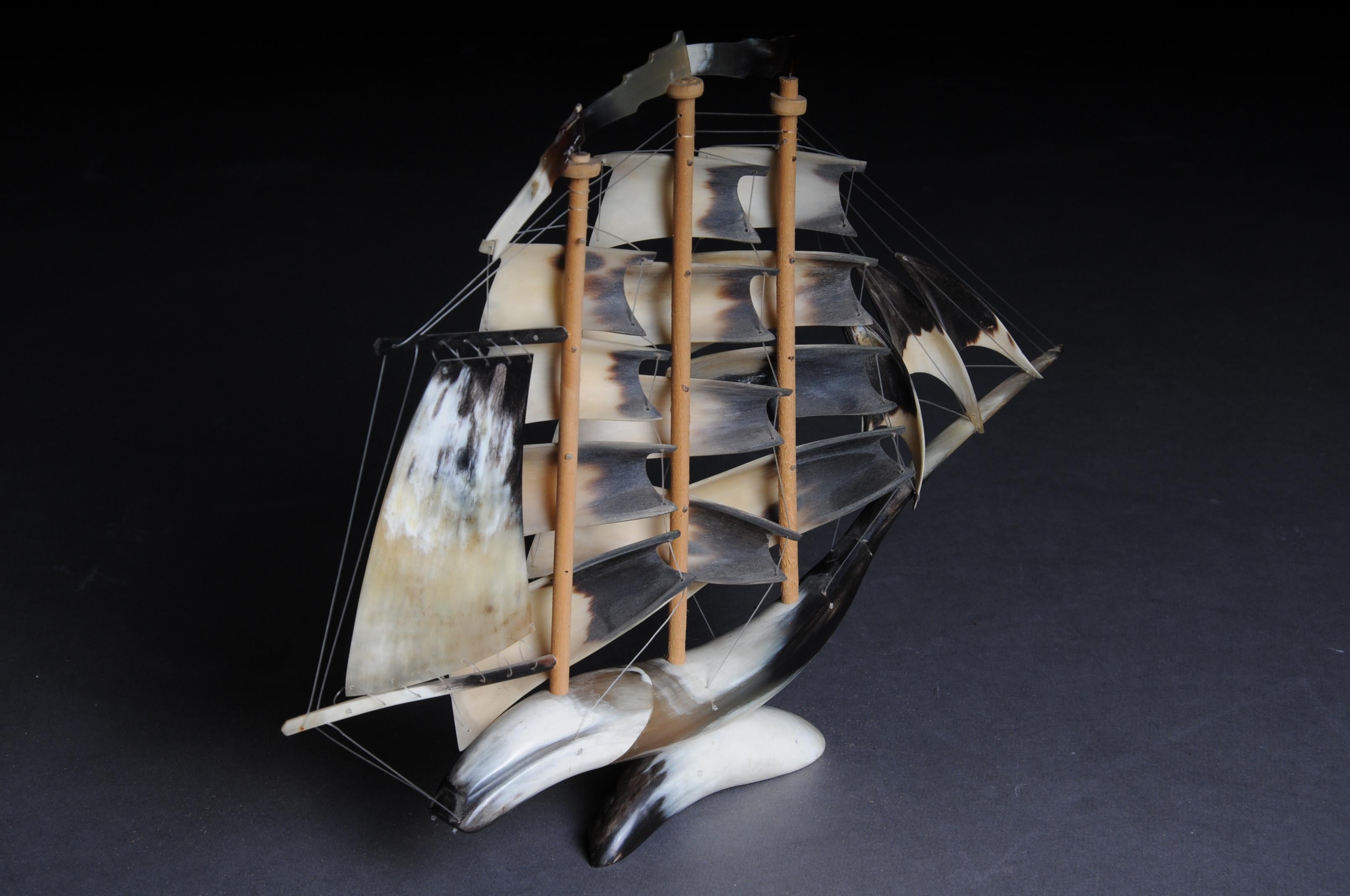 Rarity Model Sailing Ship Horn, 1950 For Sale 9