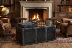 Rare Vintage Steamer Trunk Cabinet Type Vintage Original