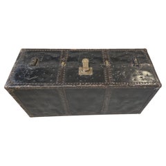 Rare Vintage Steamer Trunk Cabinet Type Vintage Original