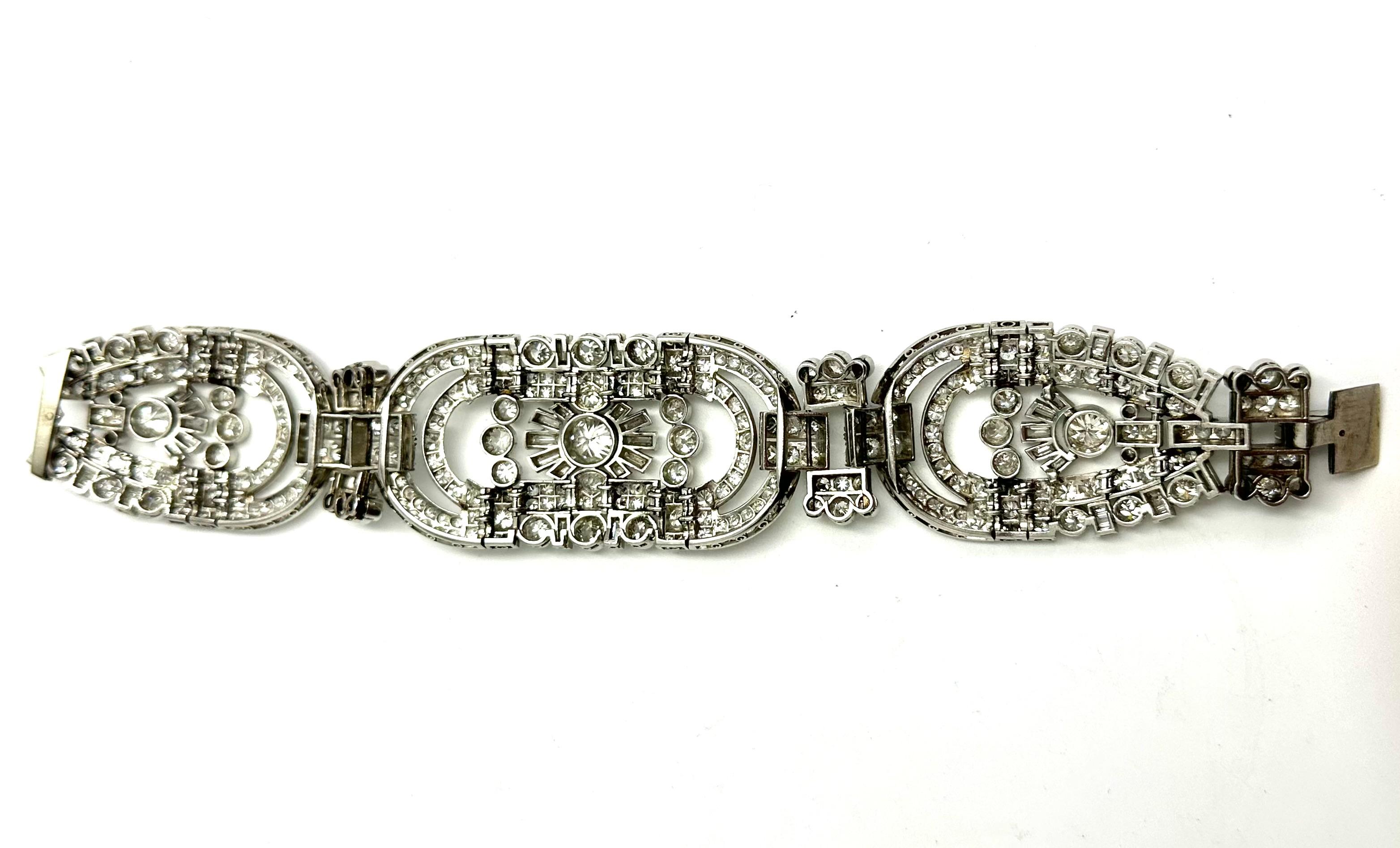 Raro bracciale art deco con diamanti, oltre 28 ct. Impero Austroungarico For Sale 2