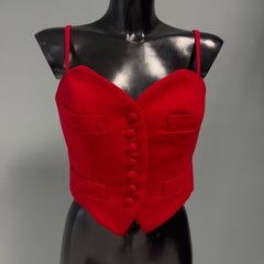 Rare Bustier Moschino Couture red Heart