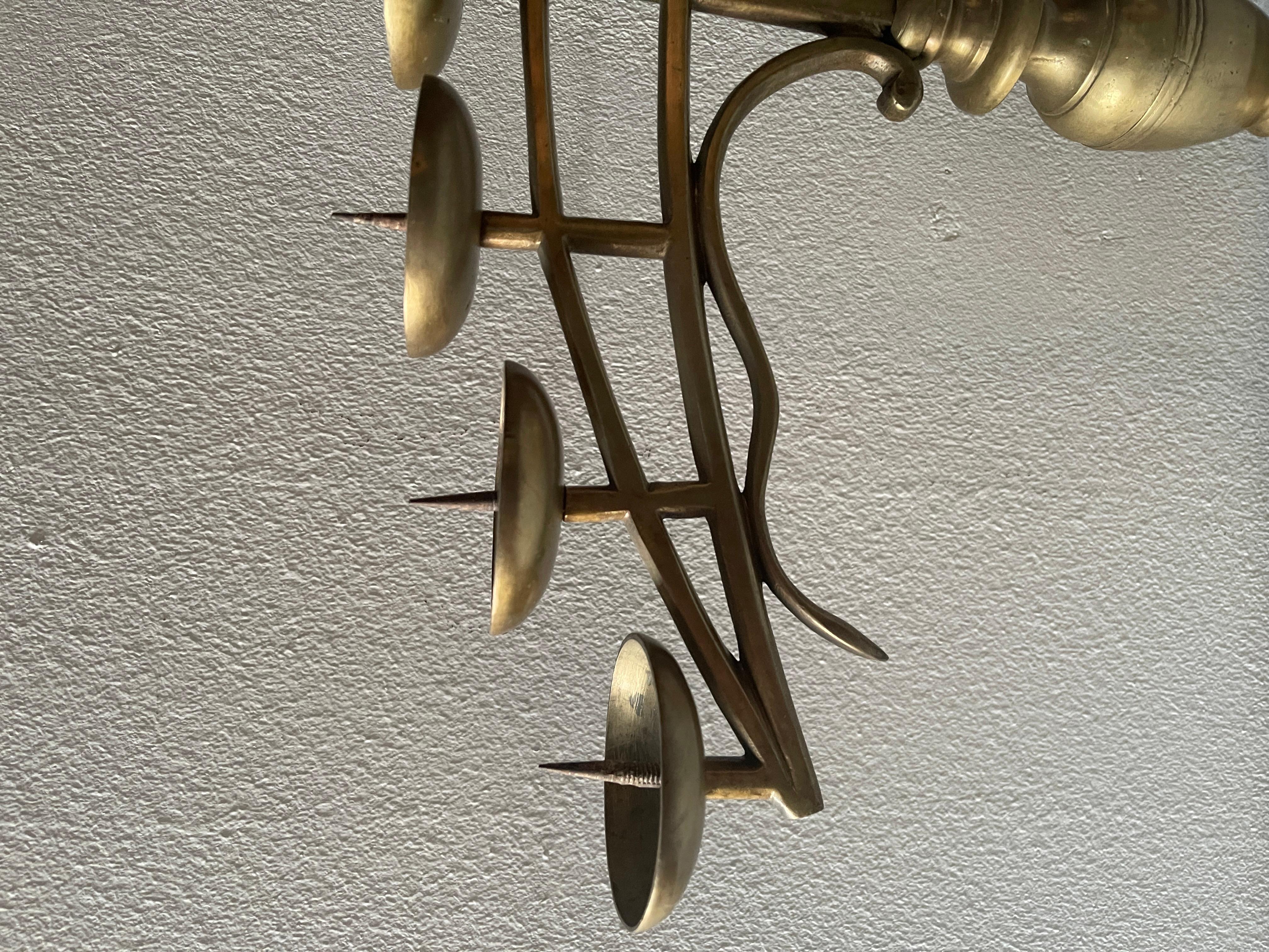 Rare candélabre italien antique à 7 flammes 