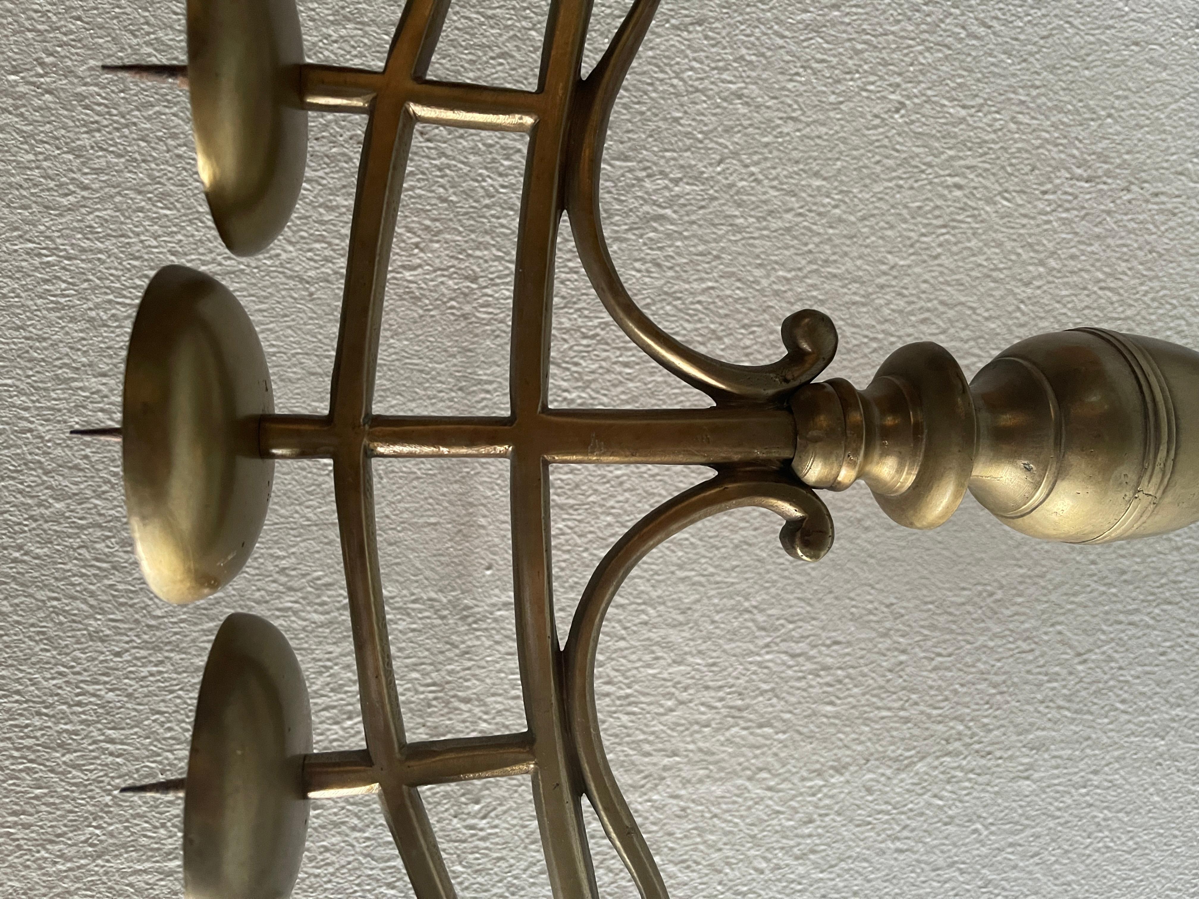 Artisanat Rare candélabre italien antique à 7 flammes en vente