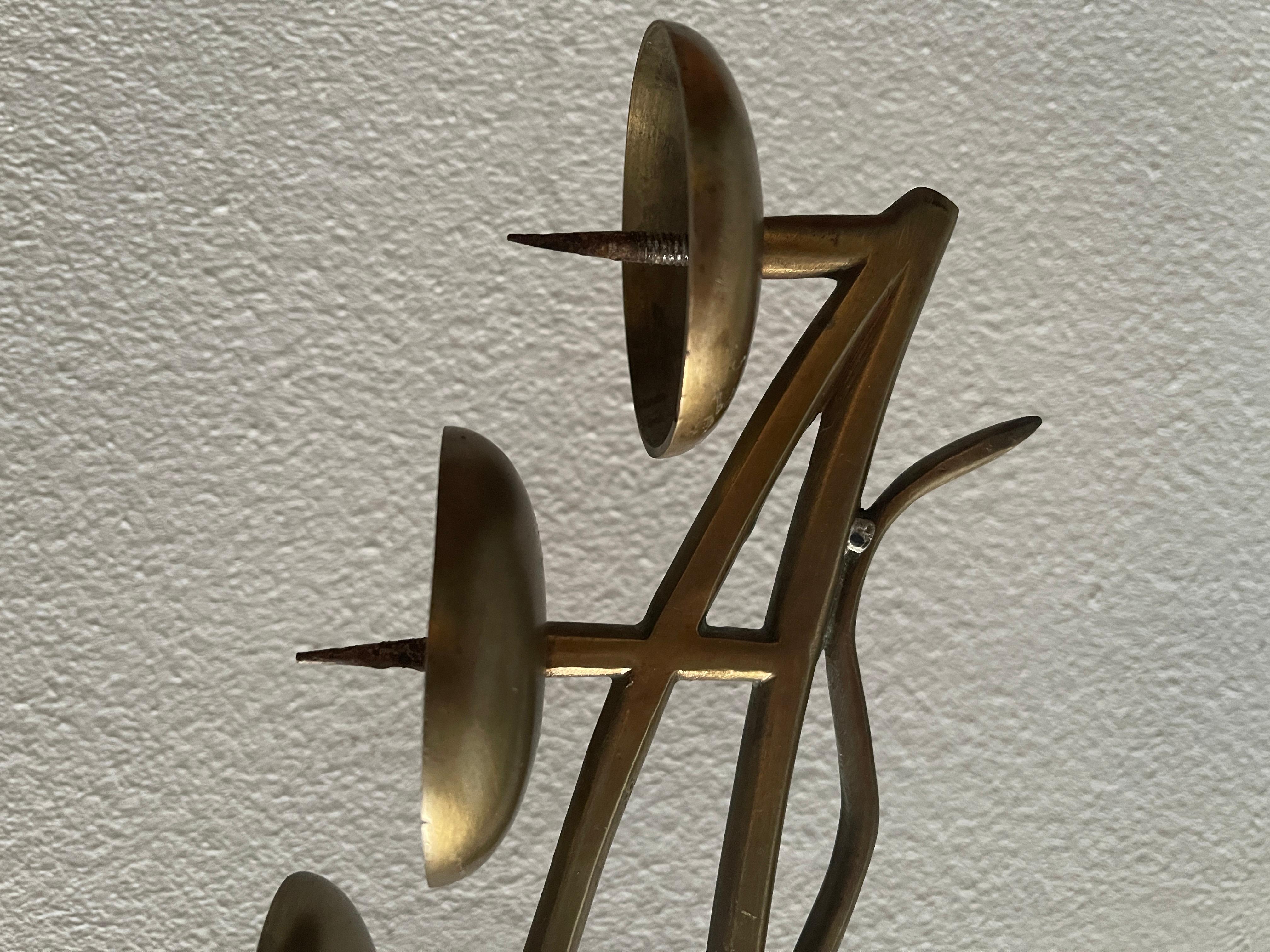 Italian Rare candélabre italien antique à 7 flammes en vente