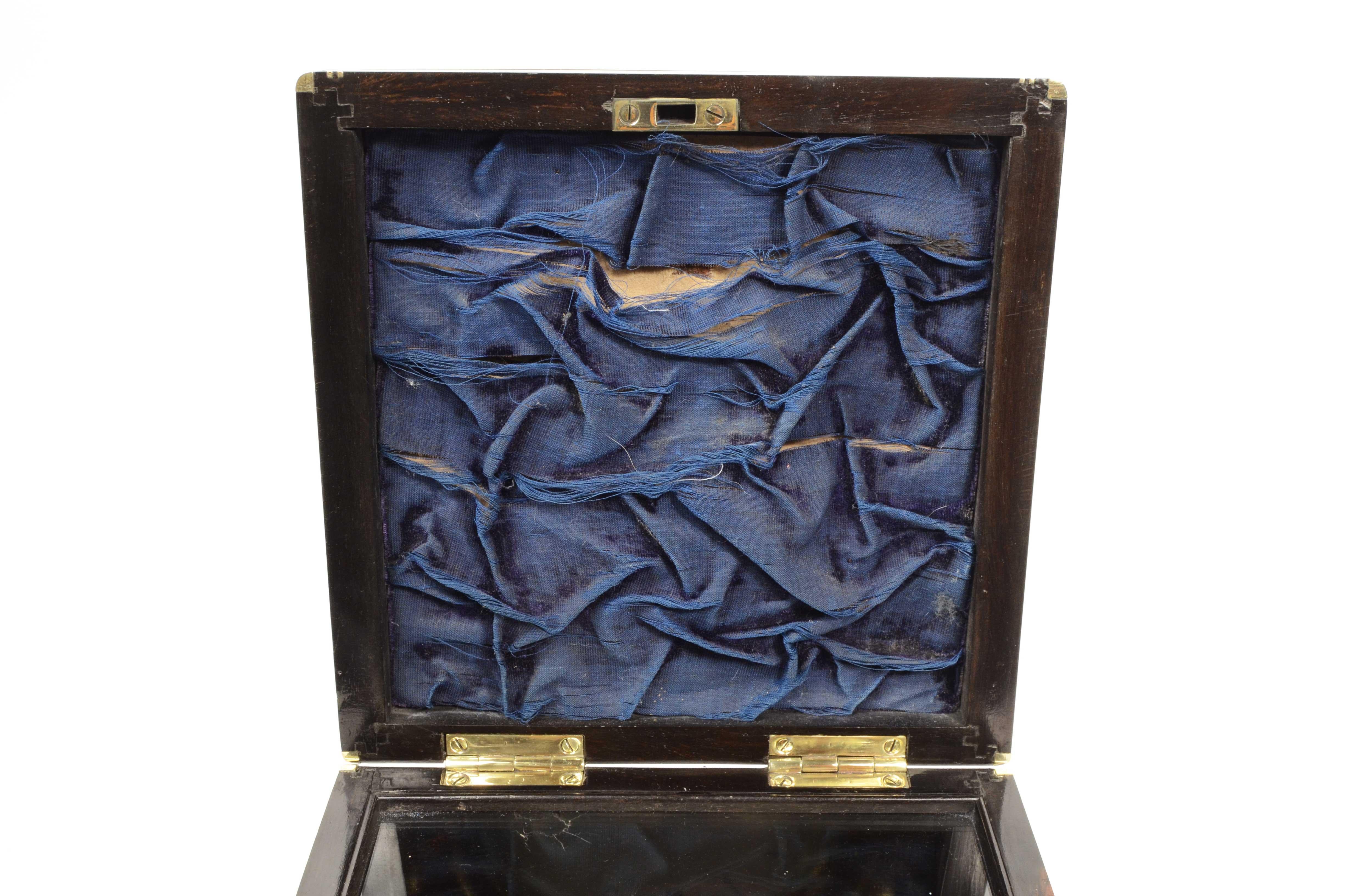 Raro cronometro marino D Mc GREGOR bellissima cassa di palissandro e ottone 1870 in vendita 10