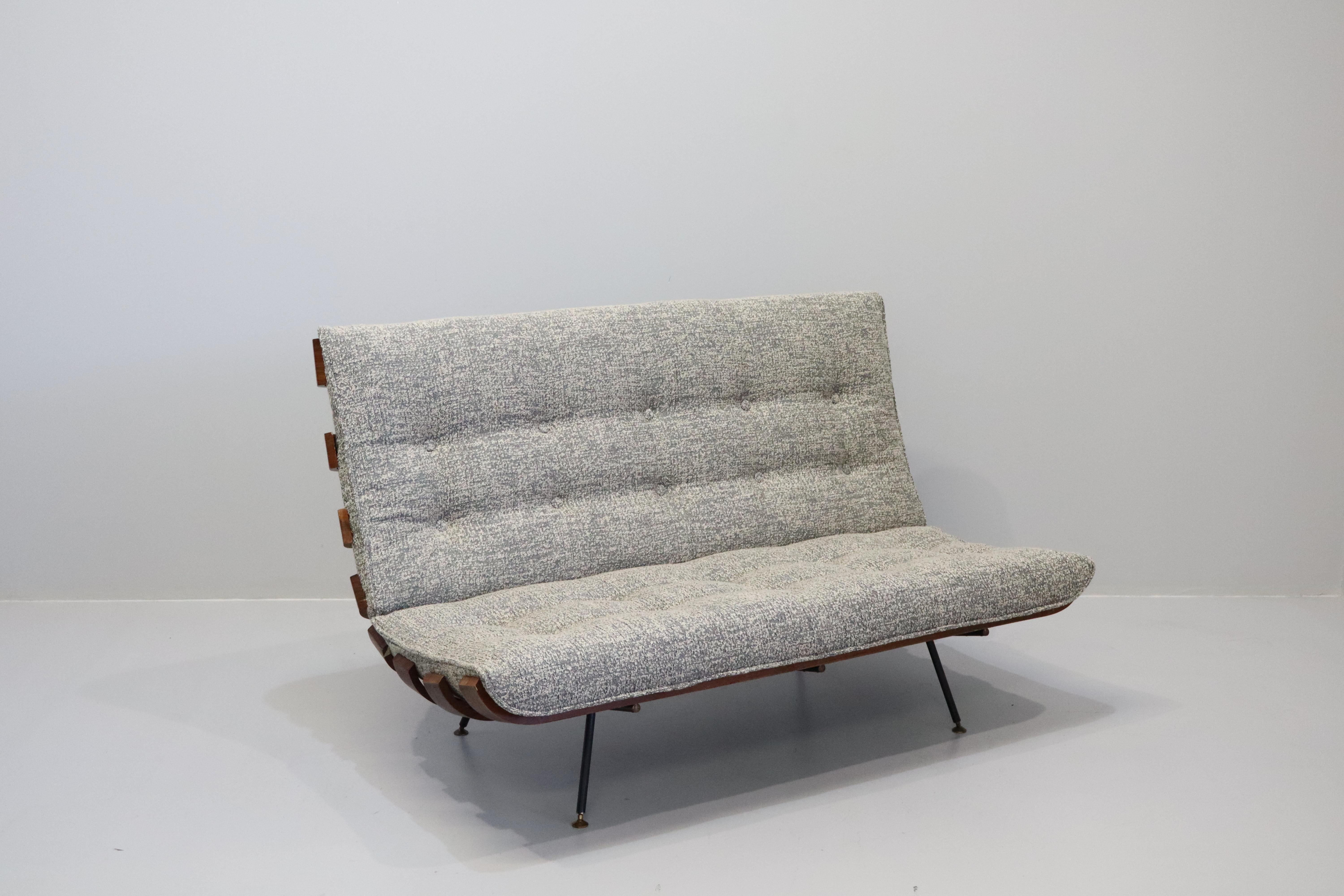 Rare Sofa bed designer Martin Eisler and Carlo Hauner Costela  For Sale 5