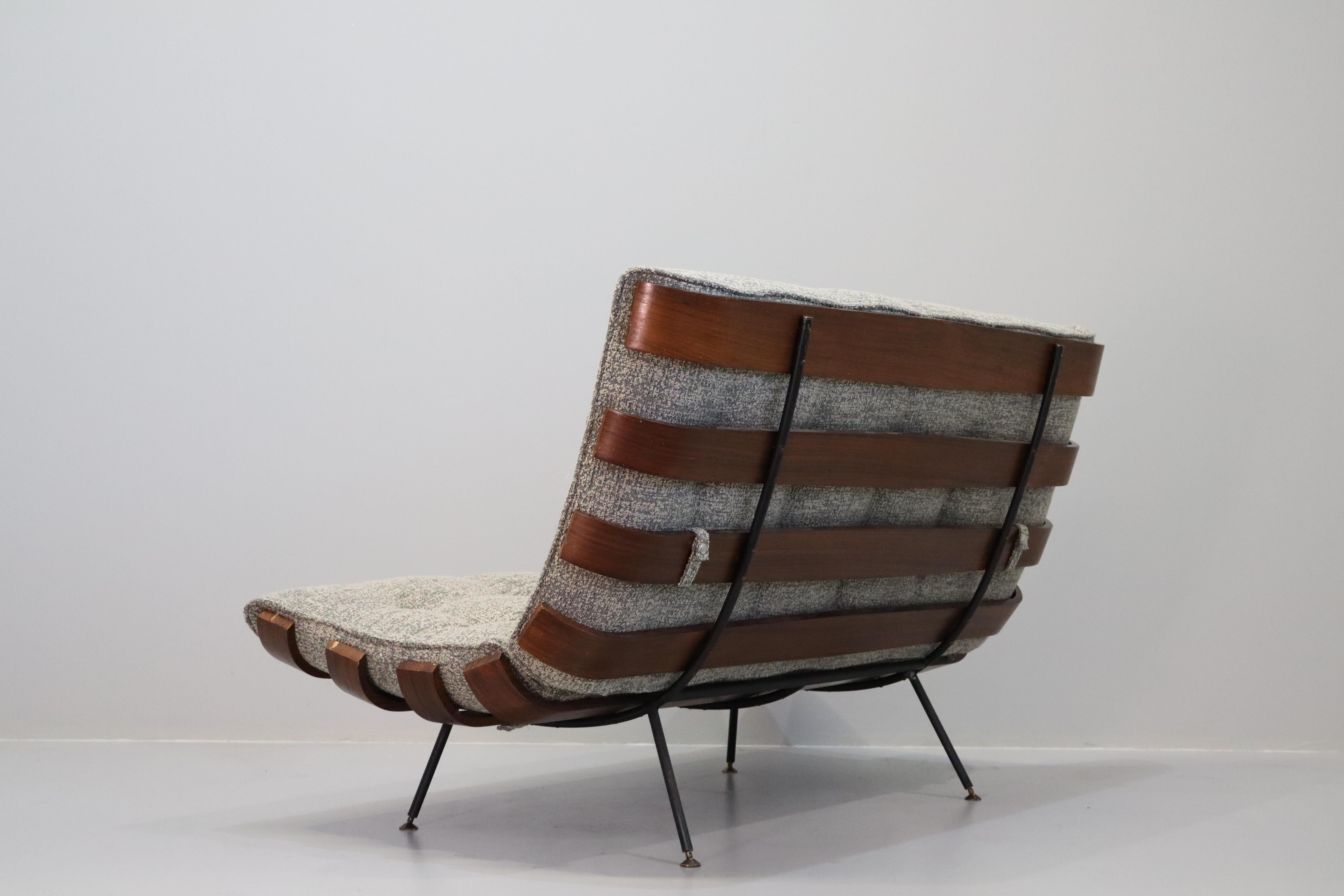 Wood Rare Sofa bed designer Martin Eisler and Carlo Hauner Costela  For Sale