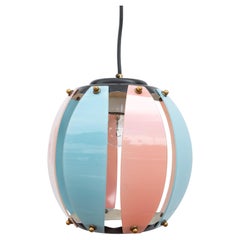 Rare Chandelier with Globe Lampshade, 1970s