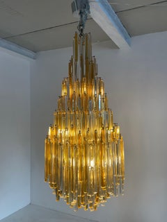 Mid-Century Modern Chandelier by Paolo Venini, Murano Glass, 1960