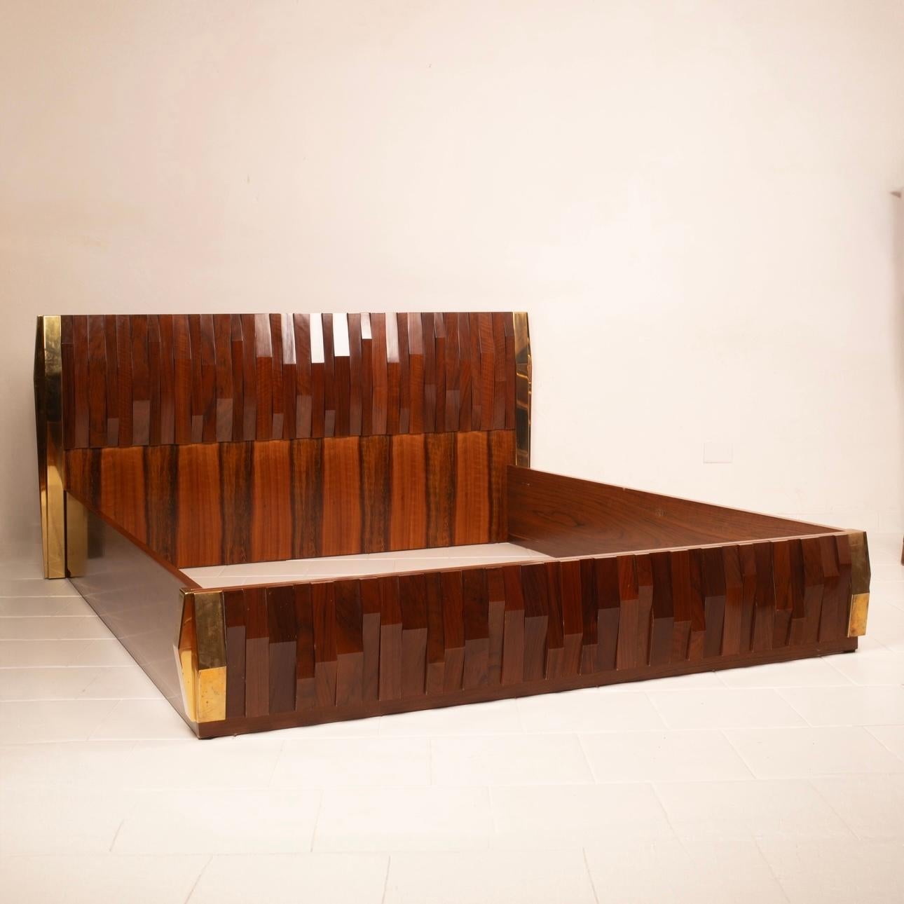 Rare Barium Bed by Luciano Frigerio for Frigerio of Desio For Sale 6