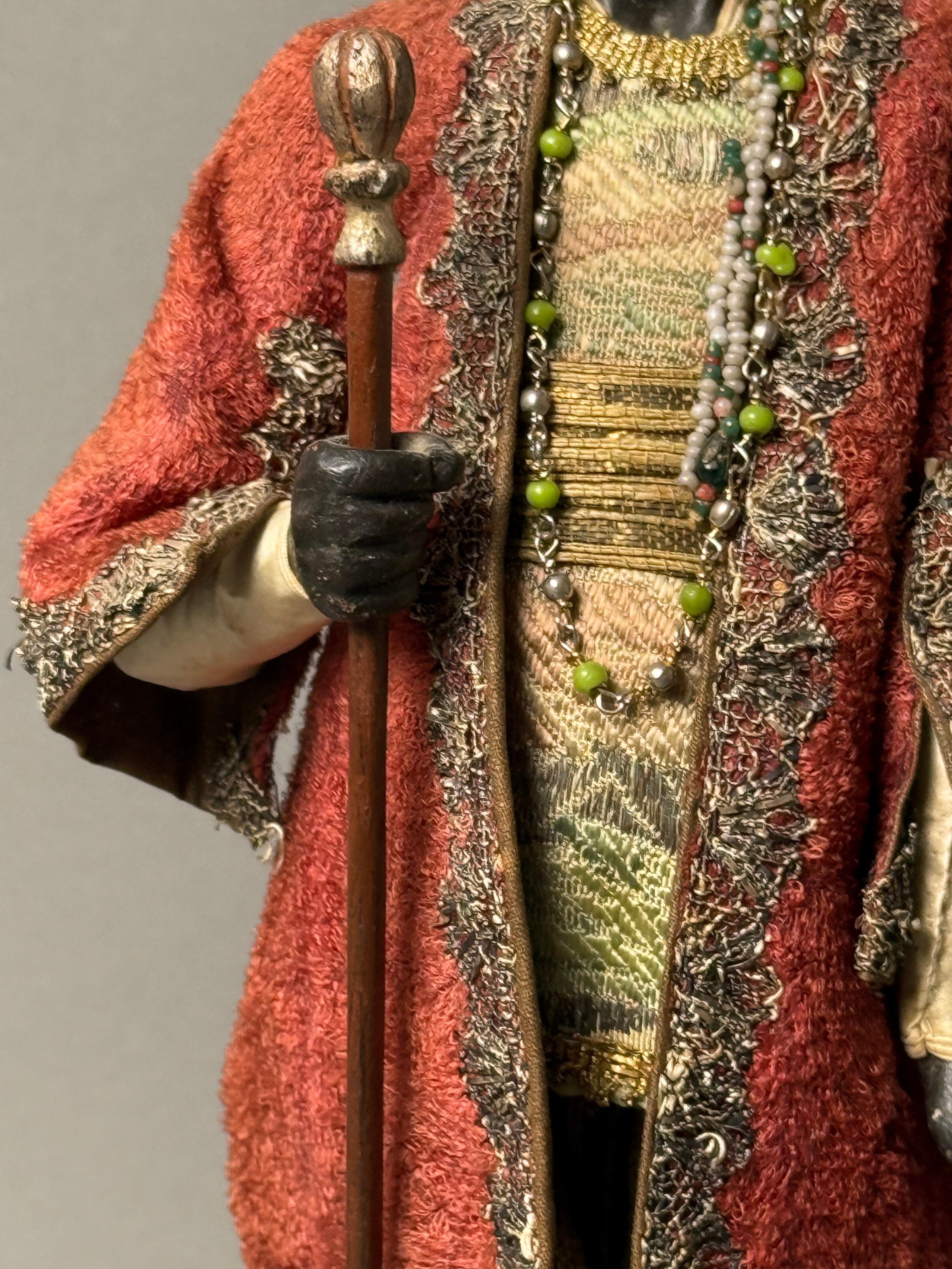 Raro manichino in legno raffigurante maggiordomo moro - XVIII secolo - Venezia im Angebot 5