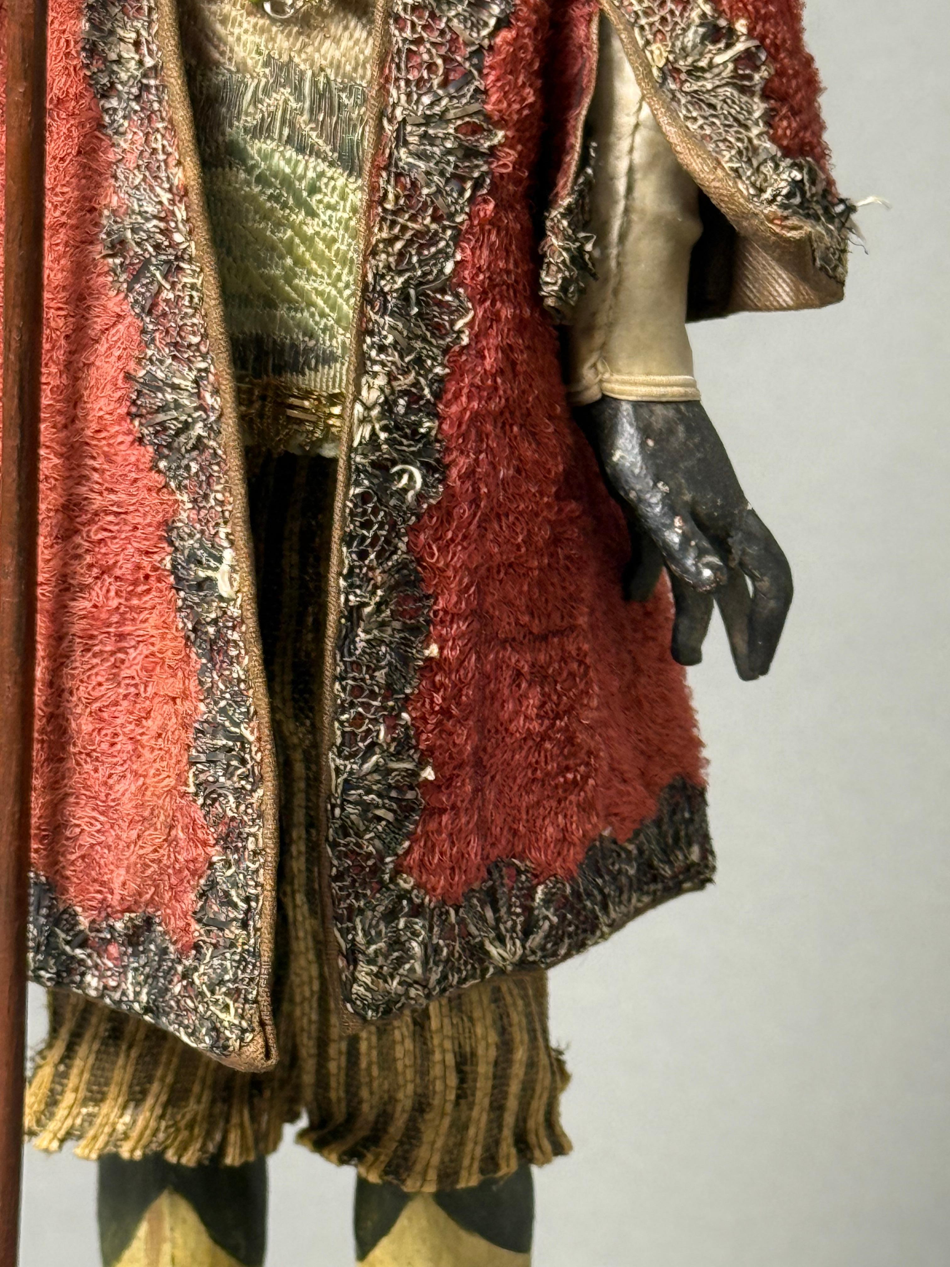 Raro manichino in legno raffigurante maggiordomo moro - XVIII secolo - Venezia im Angebot 6