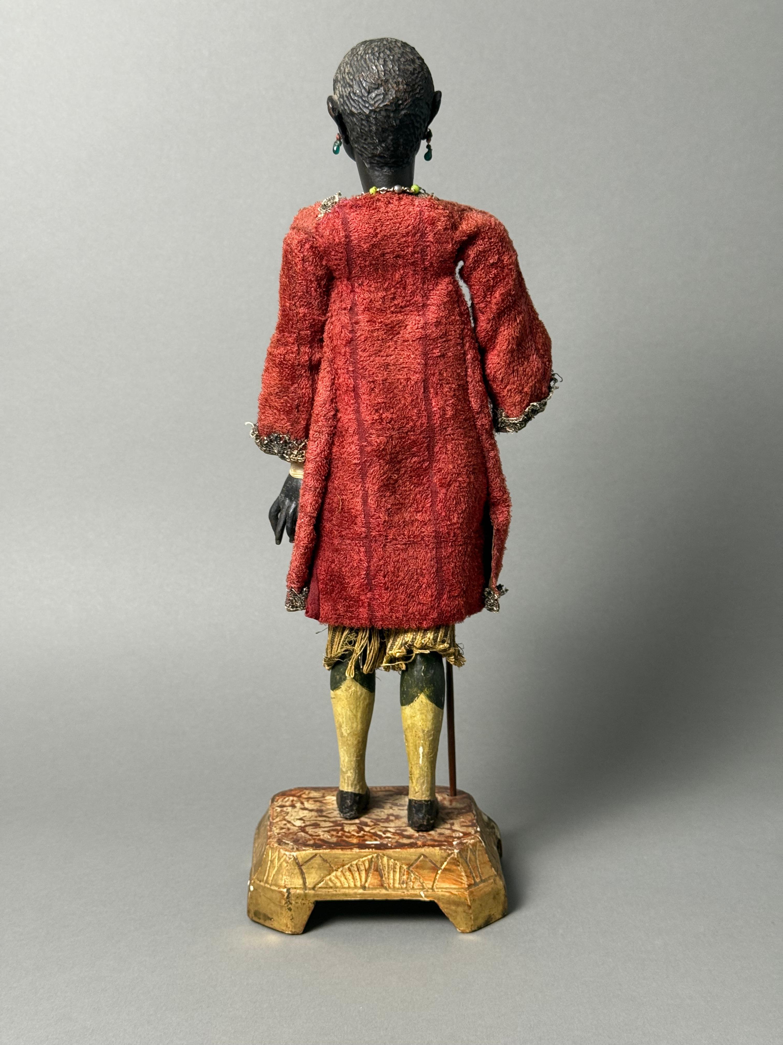 Raro manichino in legno raffigurante maggiordomo moro - XVIII secolo - Venezia im Angebot 7