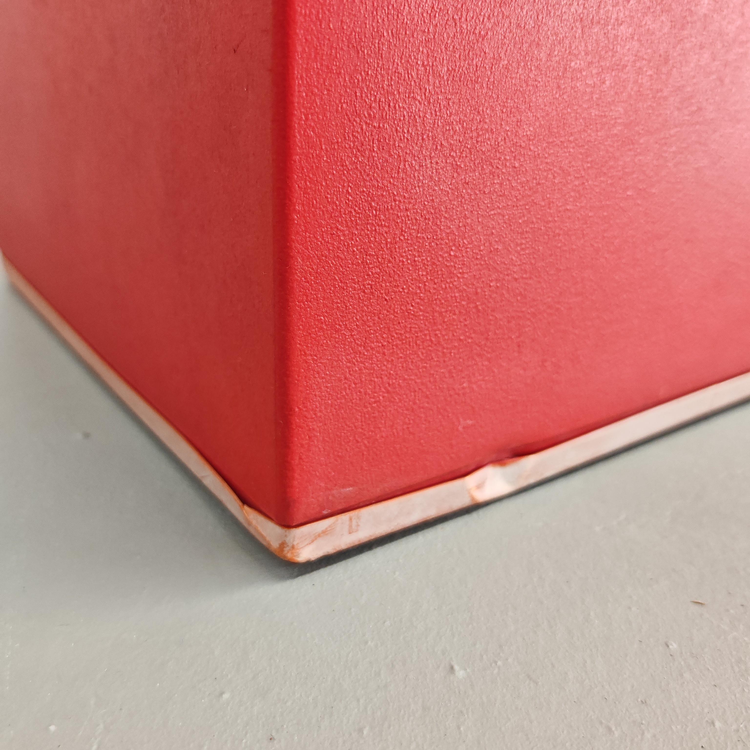 Rare pouf rouge modèle 'Scacchi' Mario Bellini pour B&B Italia 1970's en vente 1