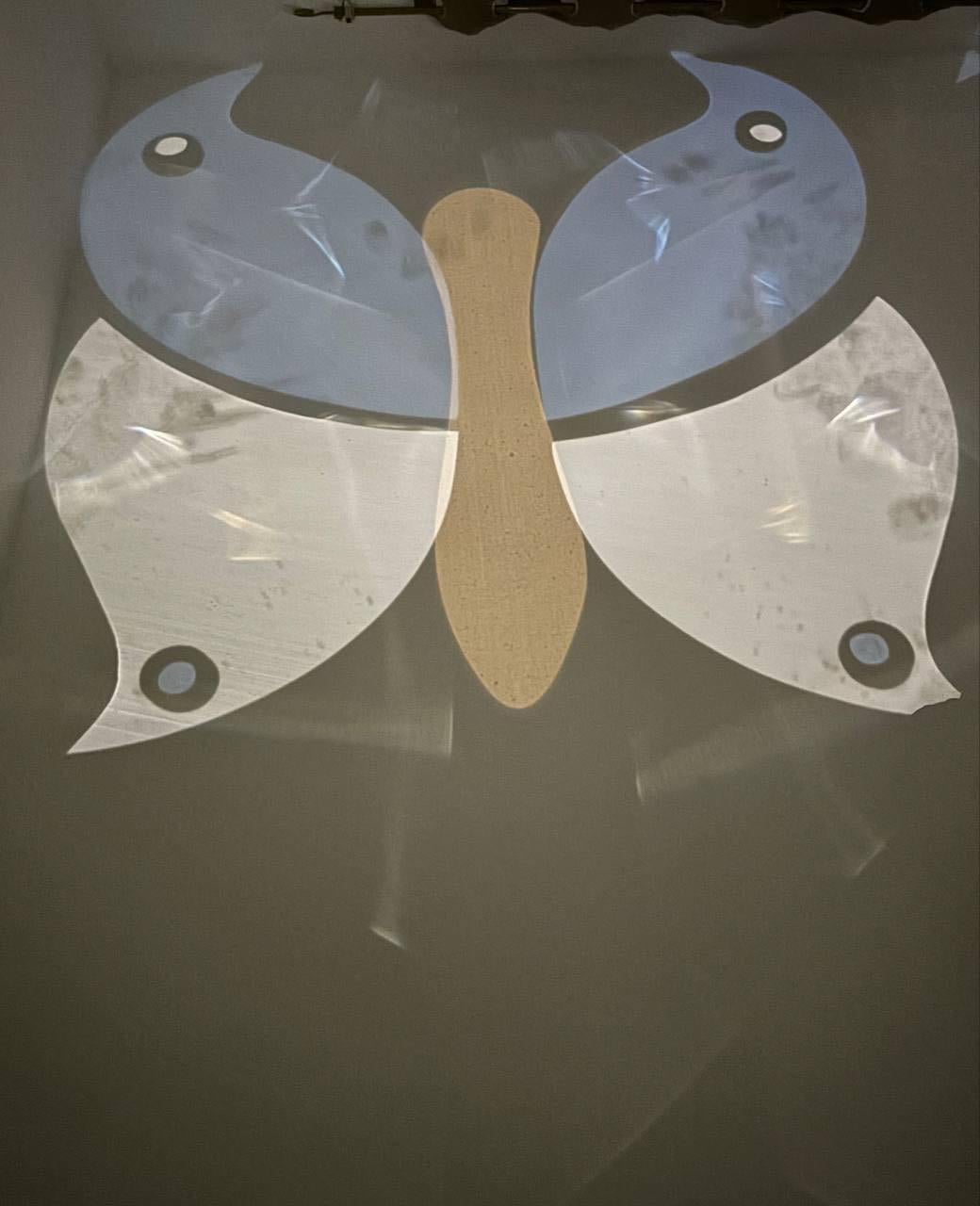 Vetro artistico Specchio Max Ingrand Fontana Arte scultura forma di Farfalla metà secolo scorso. in vendita