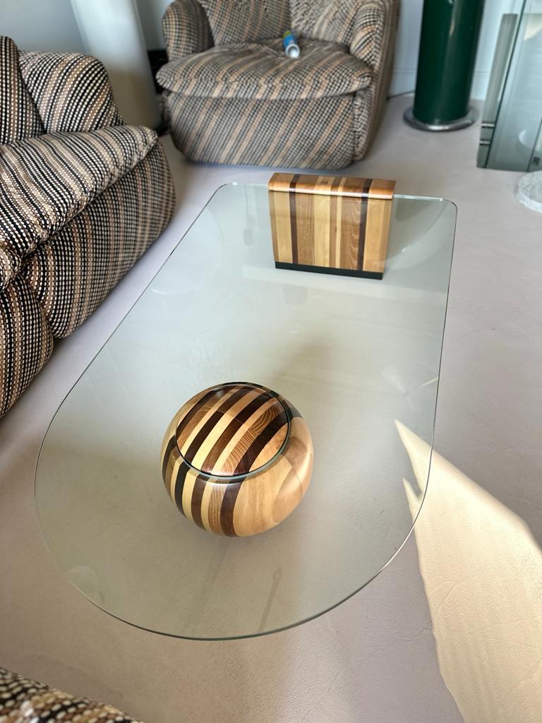 Rare Massimo and Lella Vignelli coffee table for casigliani In Excellent Condition In Napoli, NA