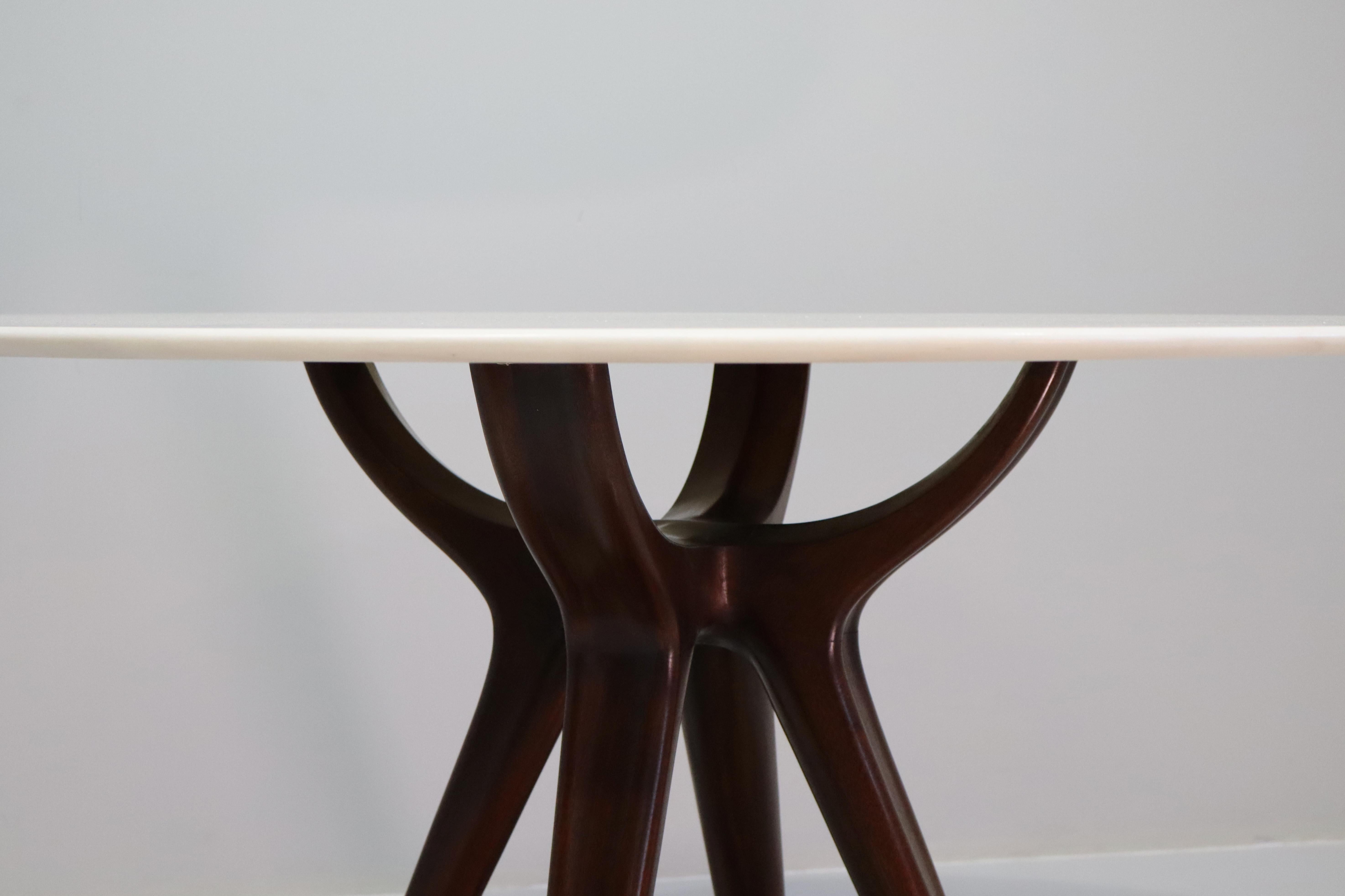 Rare Dining Table  Osvaldo Borsani Model 7387 AVB In Excellent Condition In Rovereta, SM