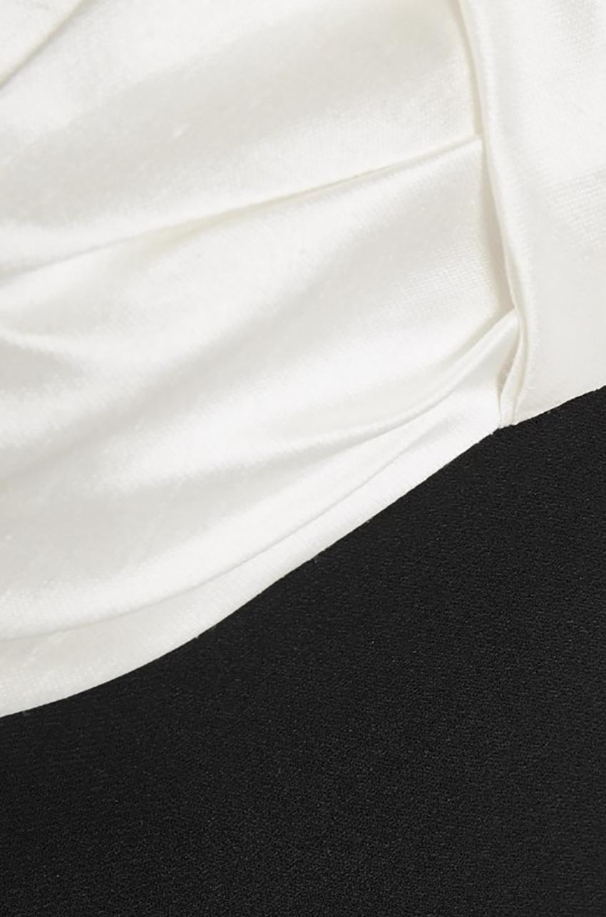 RASARIO LONG Off Shoulder Crepe Black Gown DRESS EU 40 For Sale 1