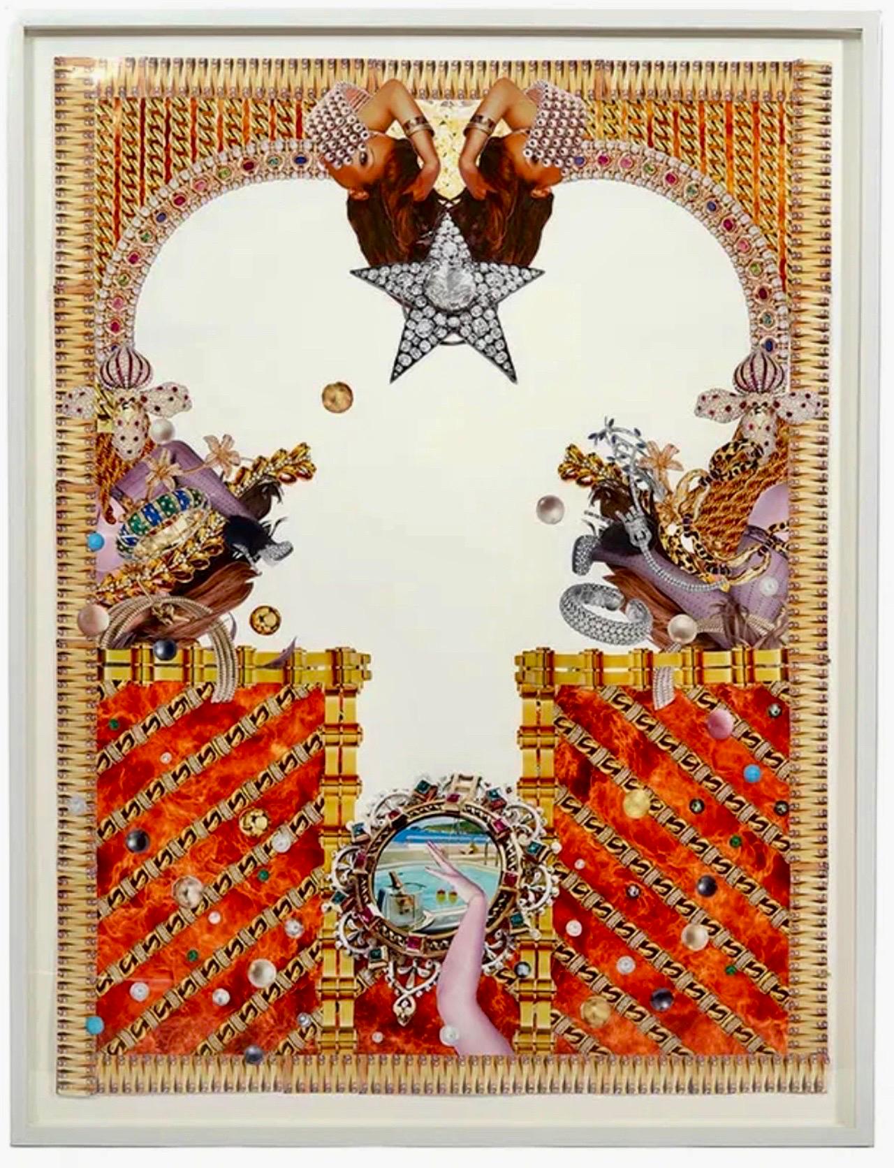 Original Collage Rashaad Newsome Power 
Periphery Nigeria Marlborough Gallery